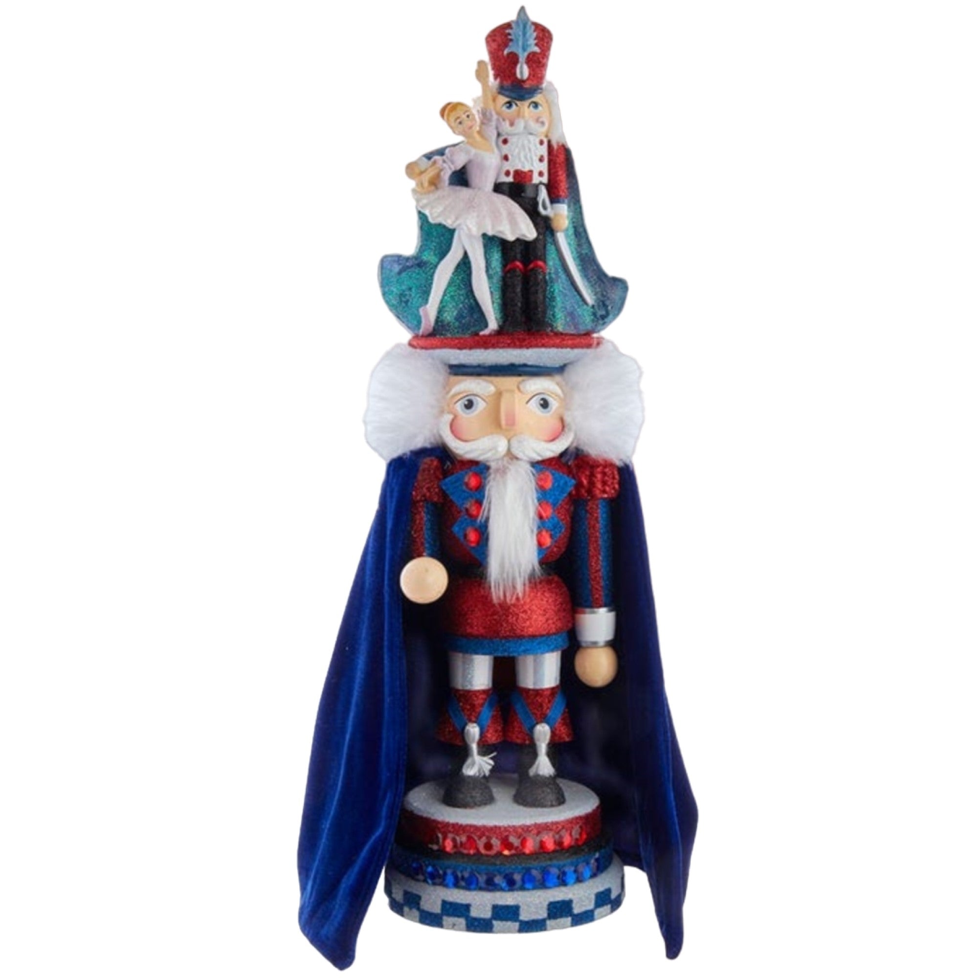 Kurt Adler Hollywood Nutcrackers, Ballerina with Prince 18"