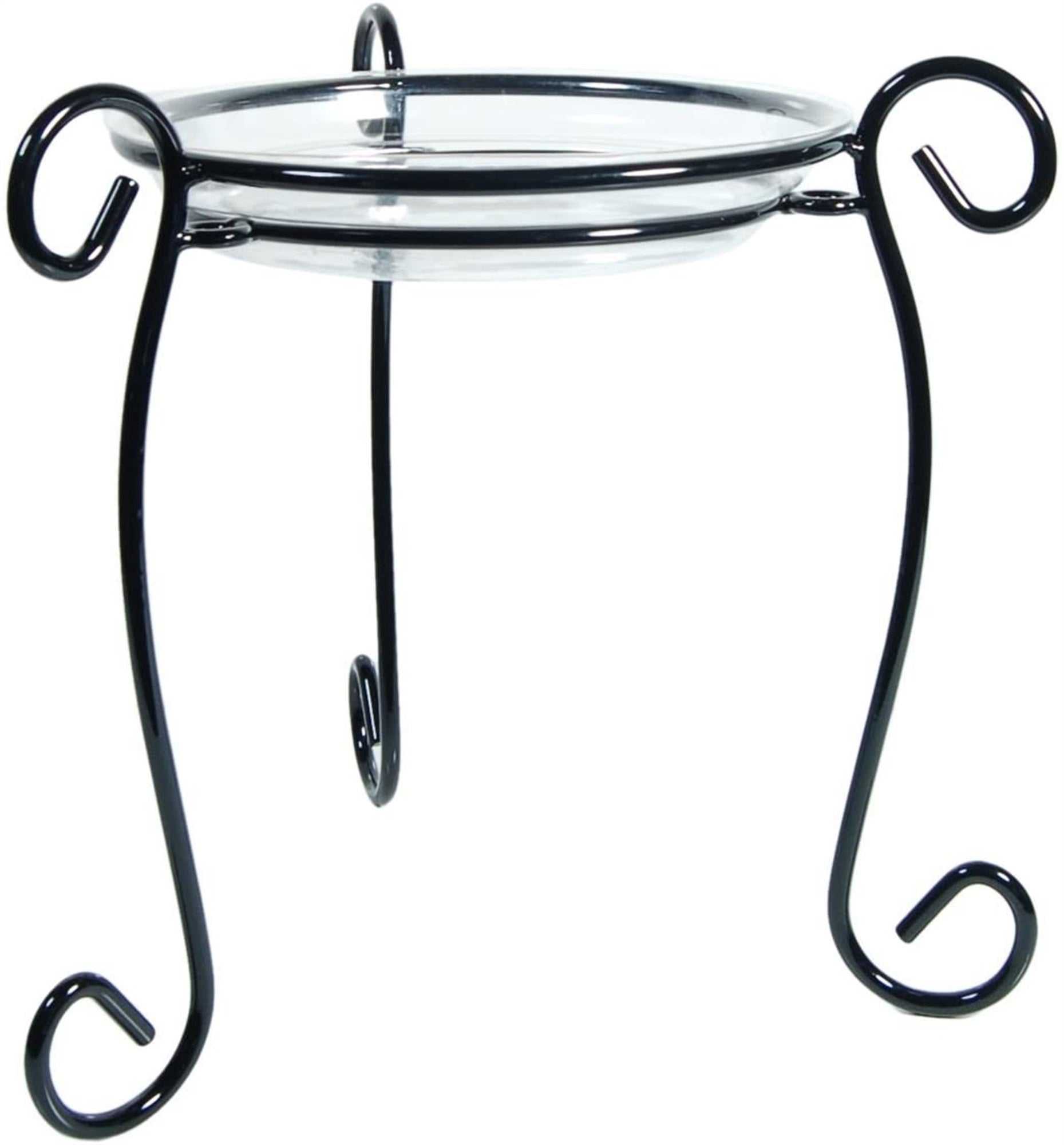 Plastec Simply Perfect Metal Plant Stand, Black 13" H