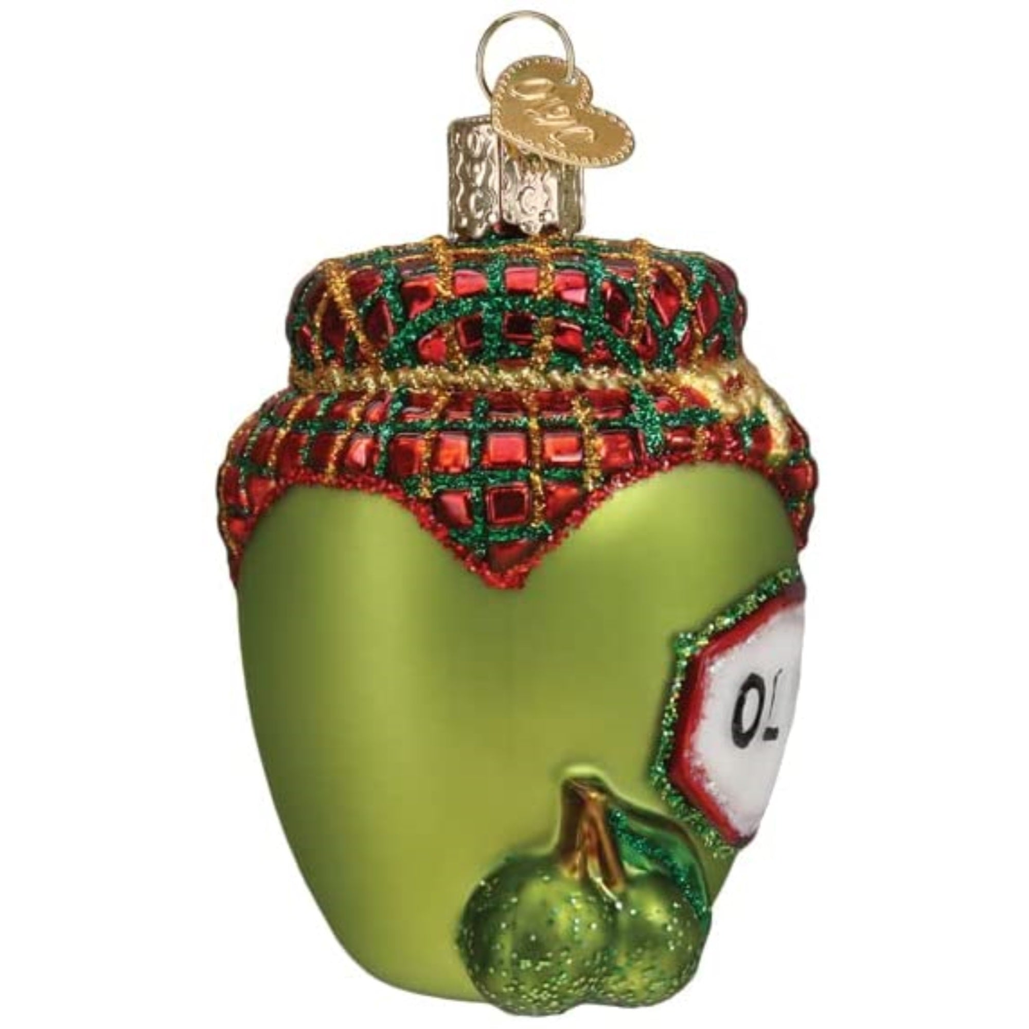 Old World Christmas Blown Glass Christmas Ornament, Jar of Olives