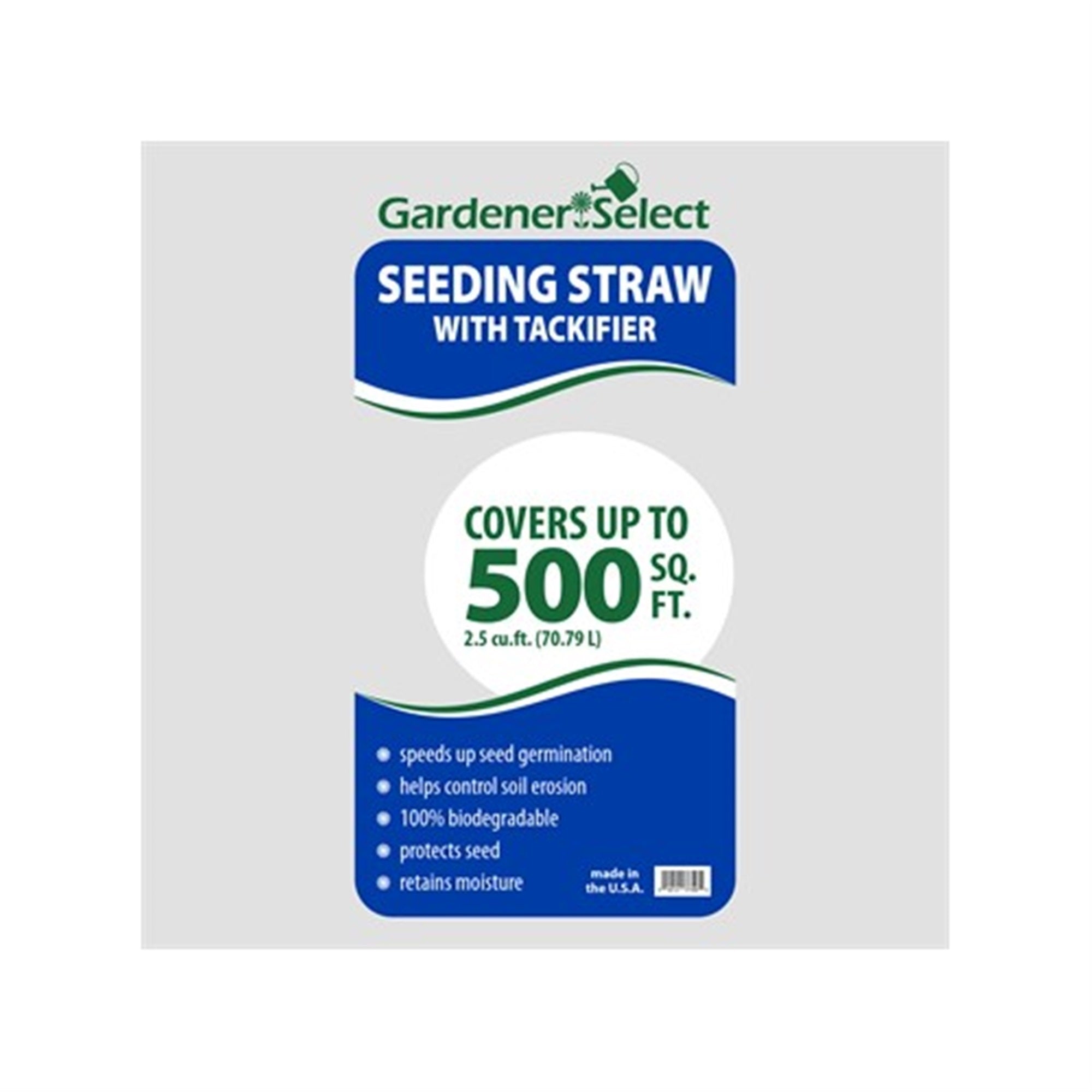 Gardener Select Seeding Straw with Tackifier, 2.5 Cubic Feet