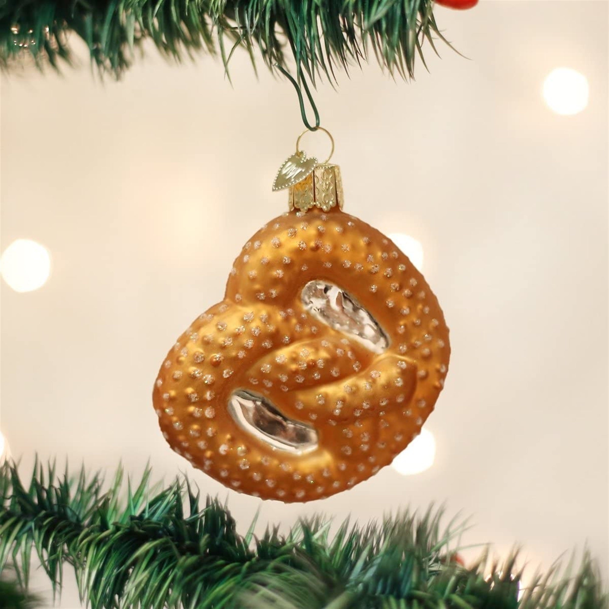 Old World Christmas Glass Blown Pretzel Ornament