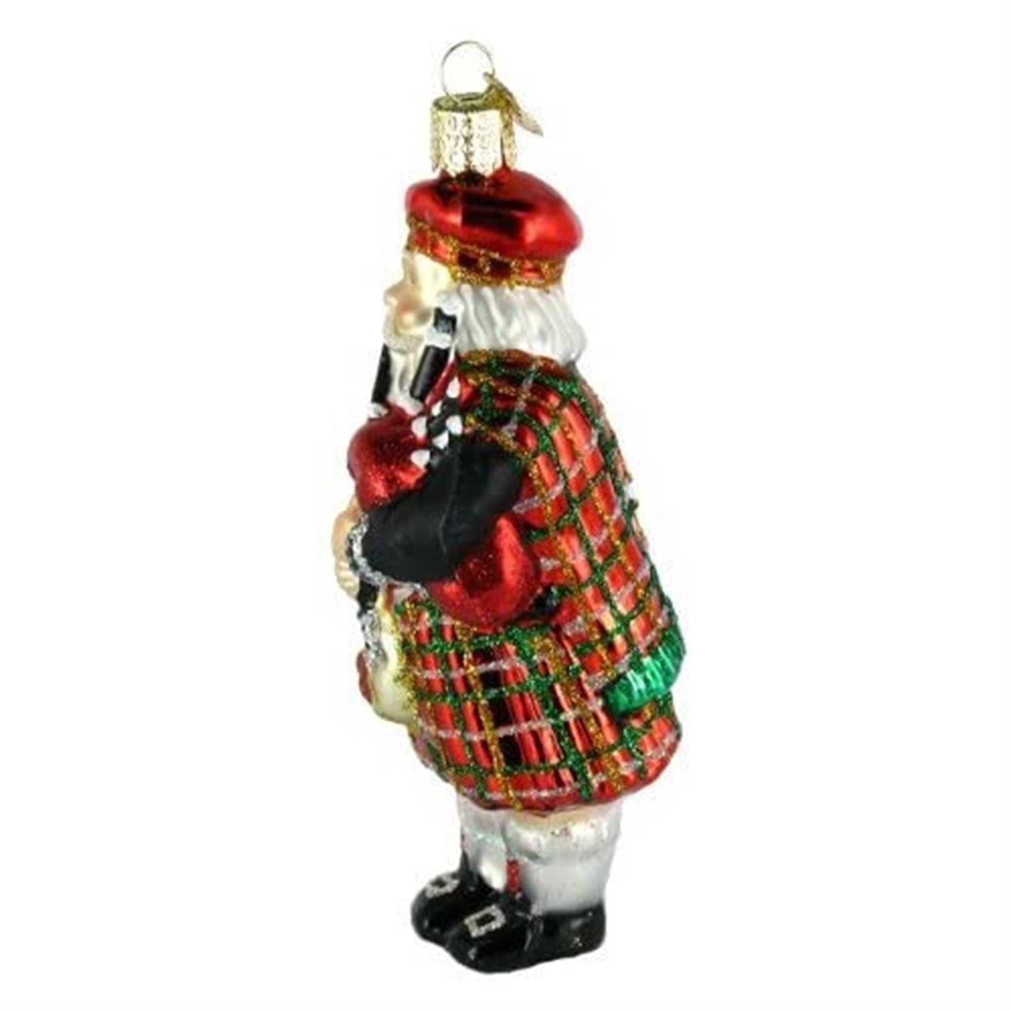 Old World Christmas Highland Santa Glass Blown Ornament