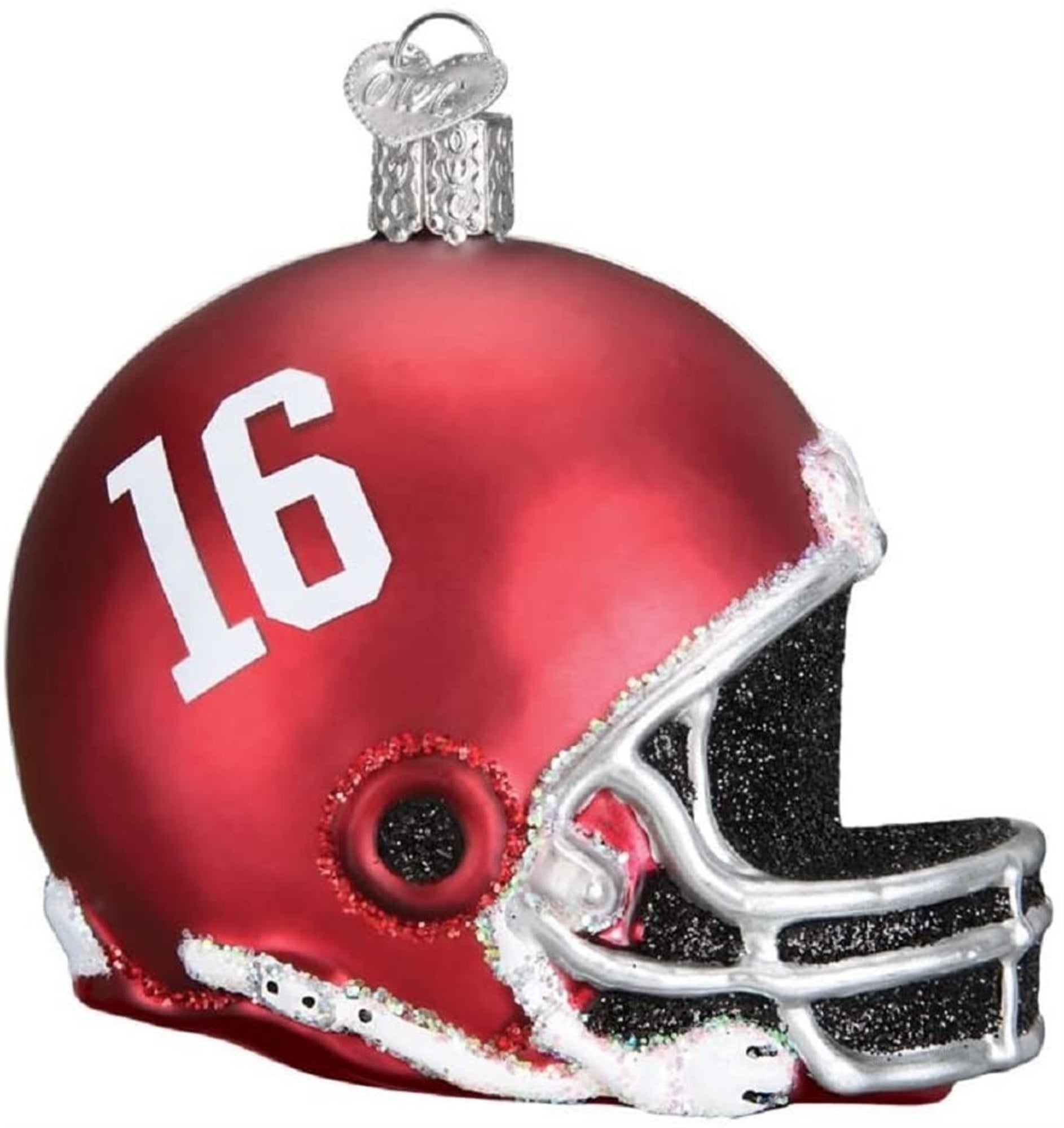 Old World Christmas Glass Blown Alabama Helmet Ornament