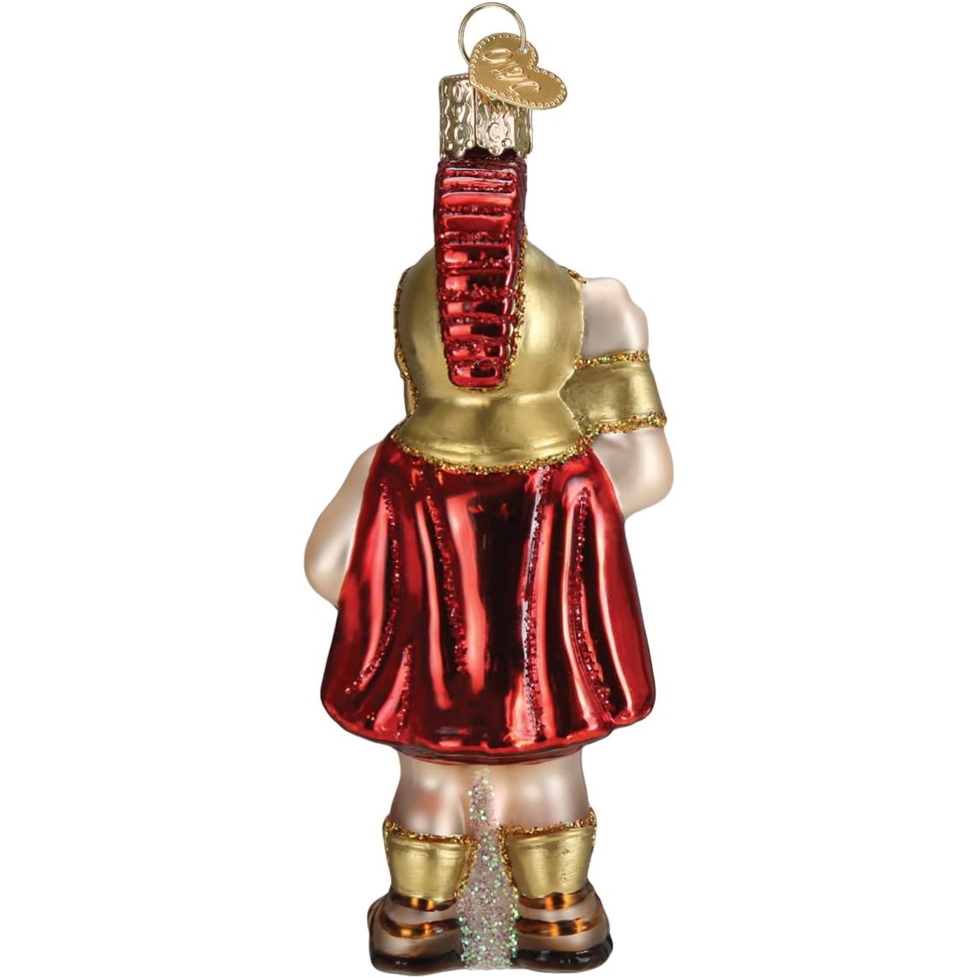 Old World Christmas USC Tommy Trojan Blown Glass Holiday Ornament