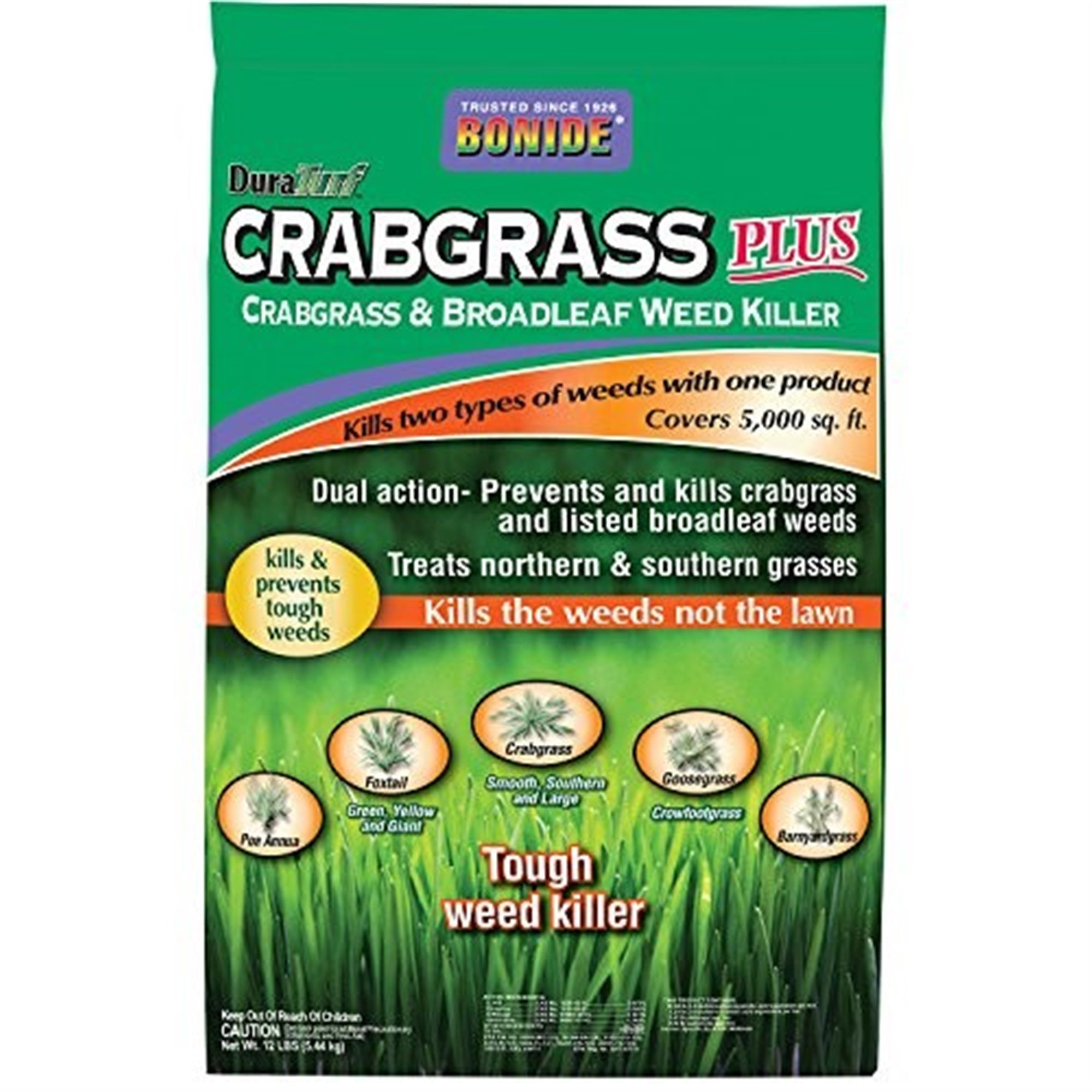 Bonide Products 5M Crabgrass Weed Killer, 12lb
