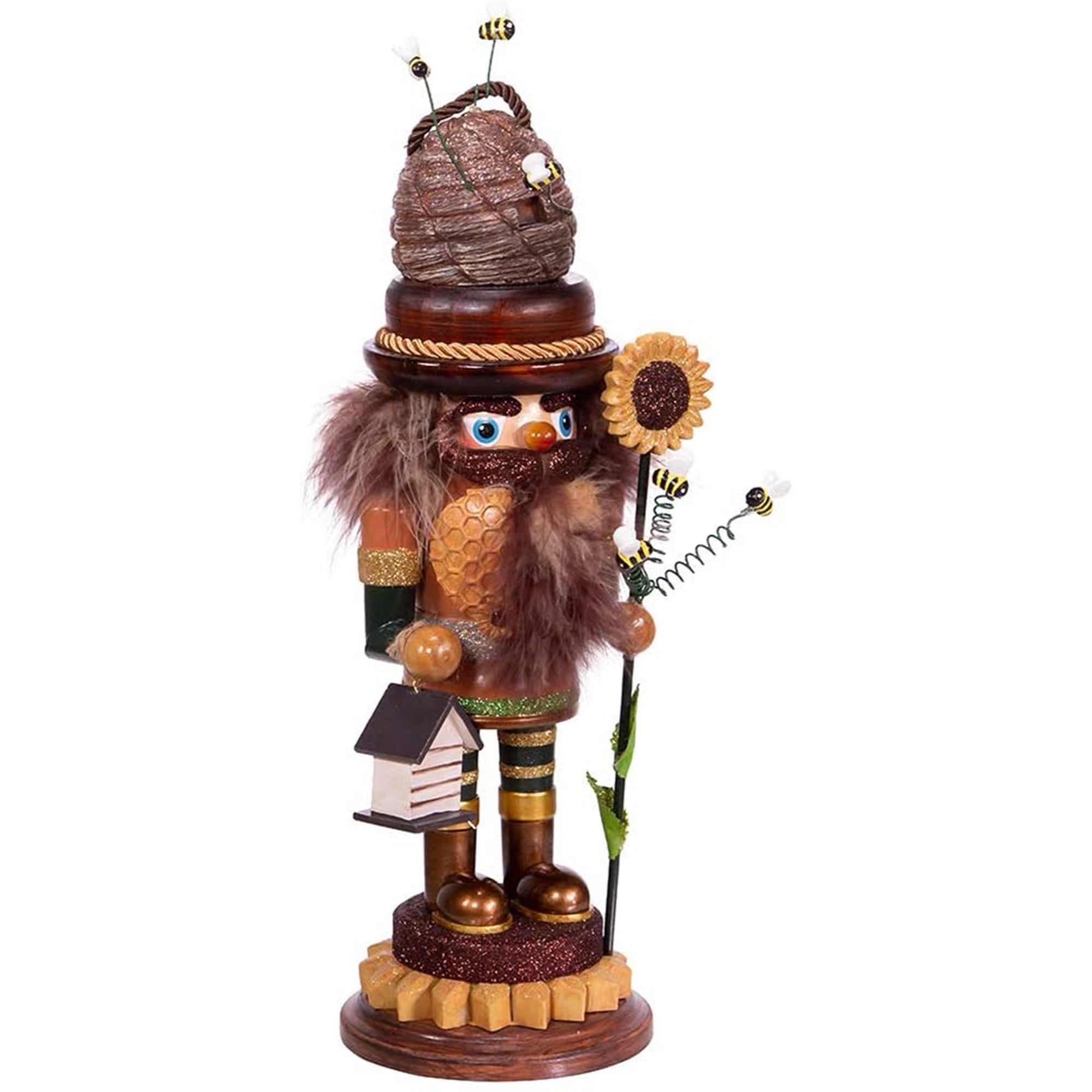 Kurt Adler Hollywood Nutcrackers, Bee Keeper Nutcracker, 15"