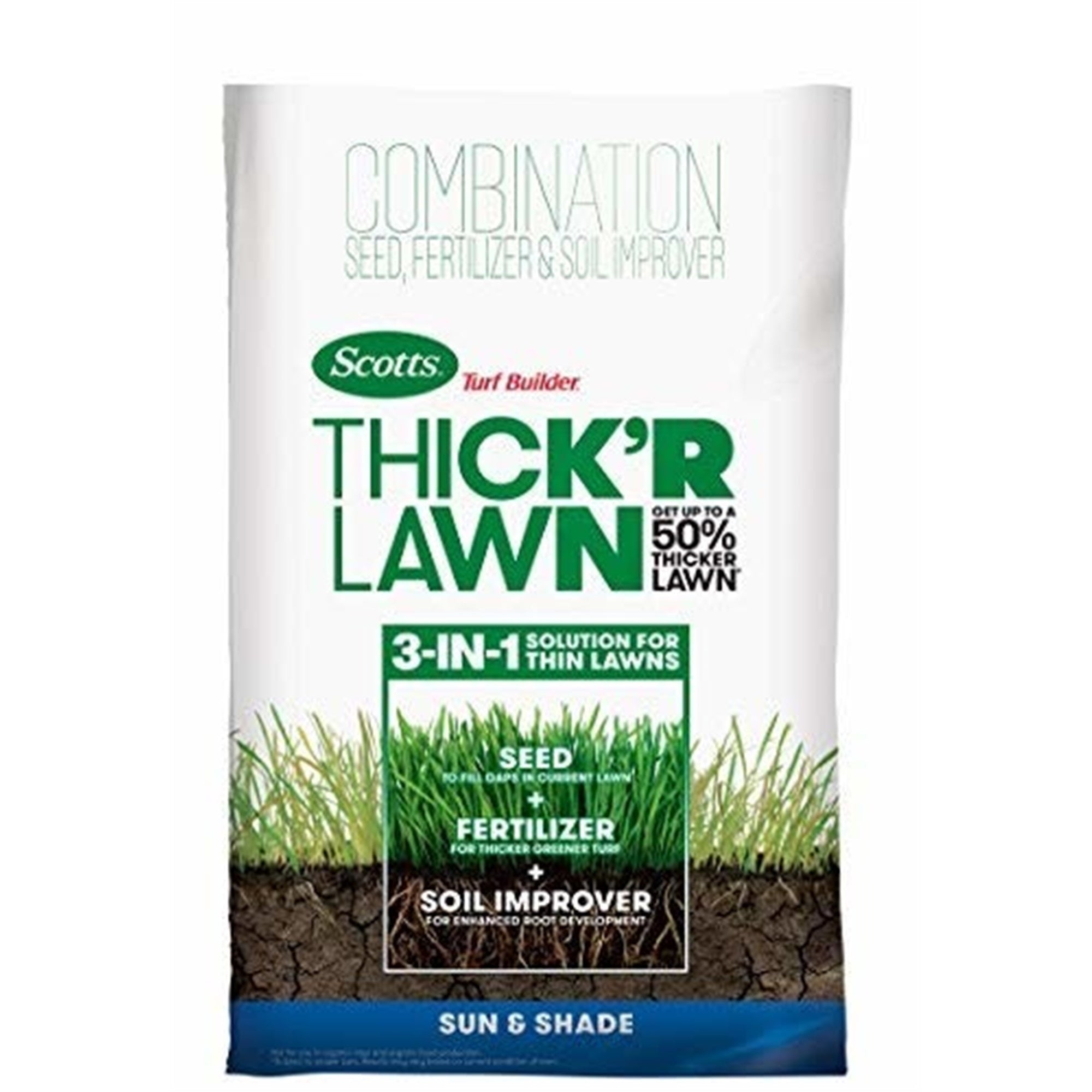 Scotts Turf Builder Thick 'R Lawn Sun and Shade, 12lbs