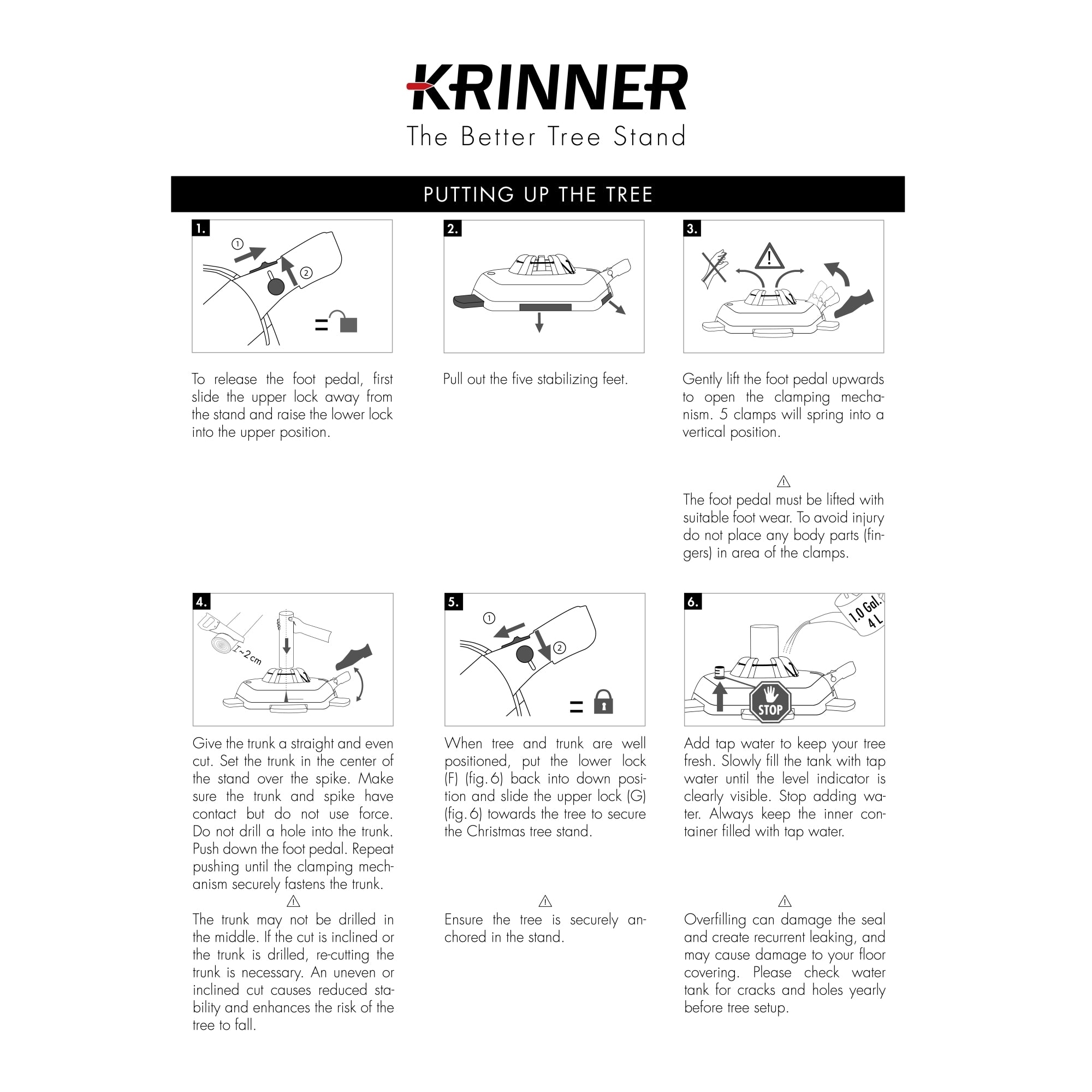 Krinner Tree Genie Large Christmas Tree Stand (New with Water Level Indicator)