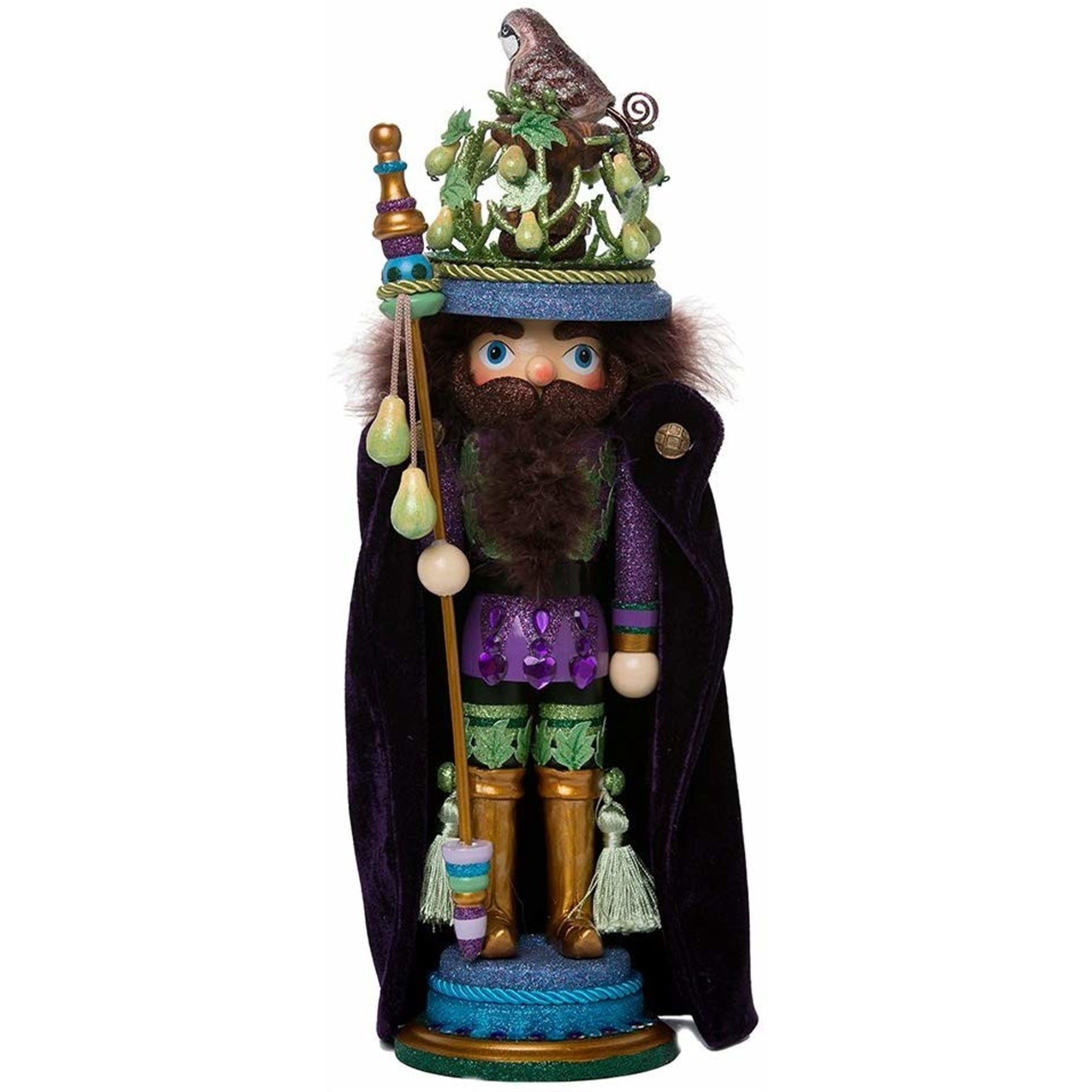 Kurt Adler Hollywood Nutcracker Collection, Partridge in a Pear Tree Nutcracker, 18