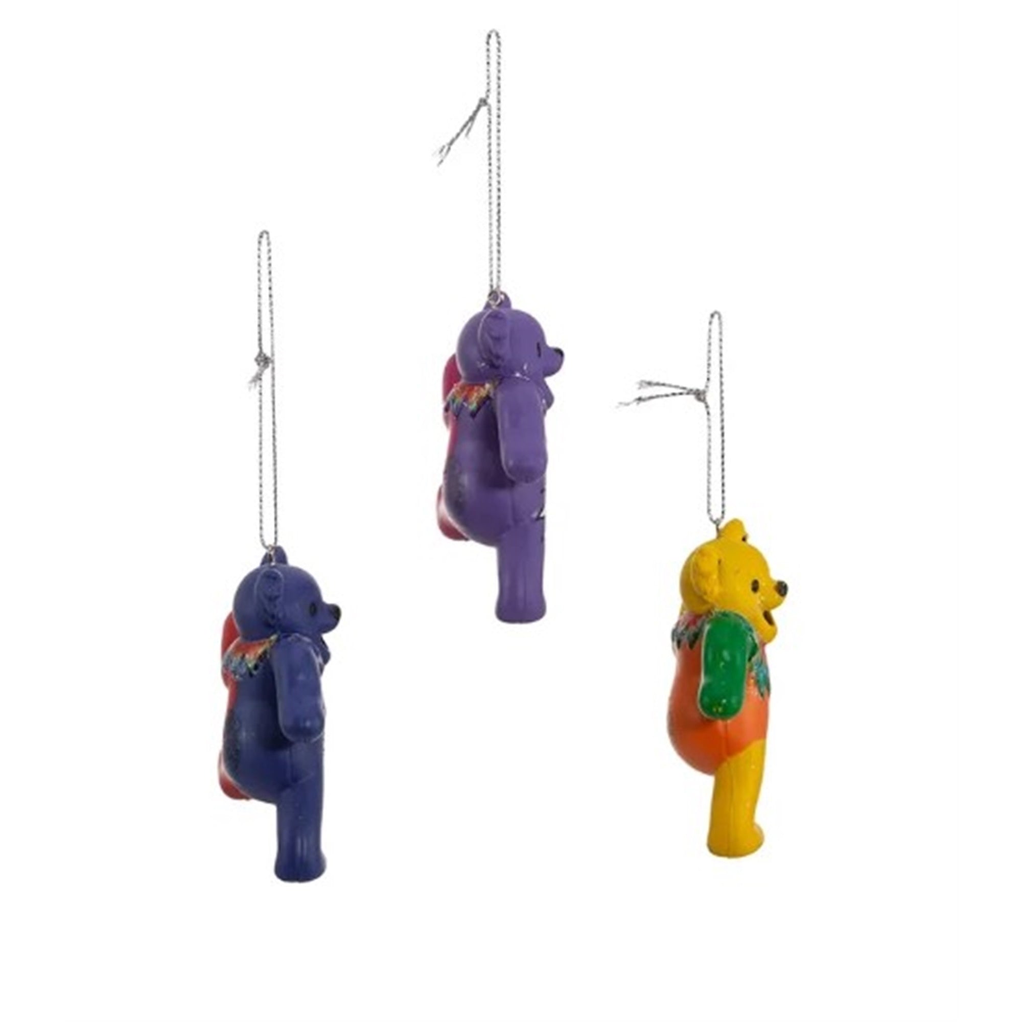 Kurt Adler (#GD1181ST) Grateful Dead™ Bear Ornament Set, 3-Piece Set, 4.75"