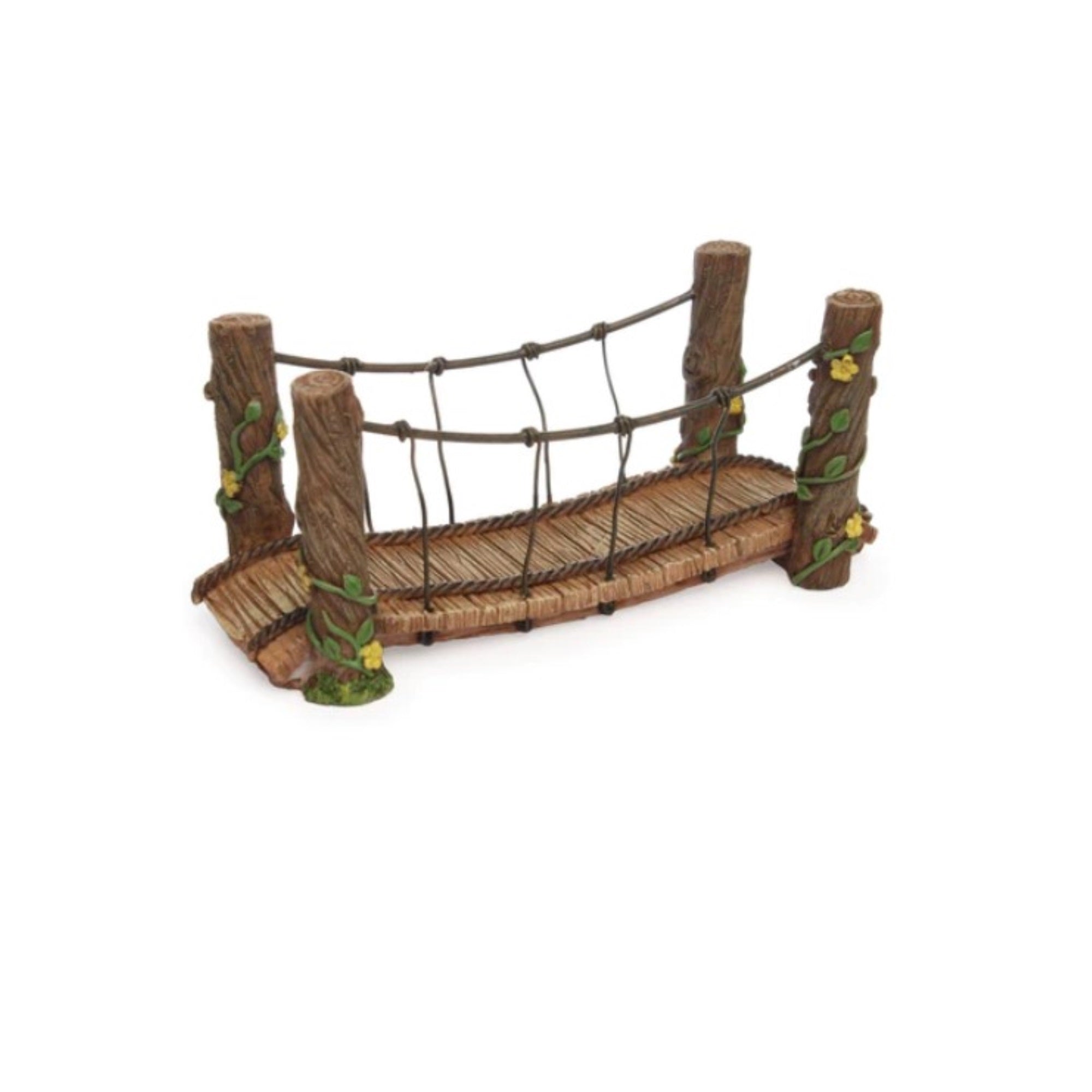 Marshall Home & Garden Fairy Garden Woodland Knoll Collection, Rope Bridge