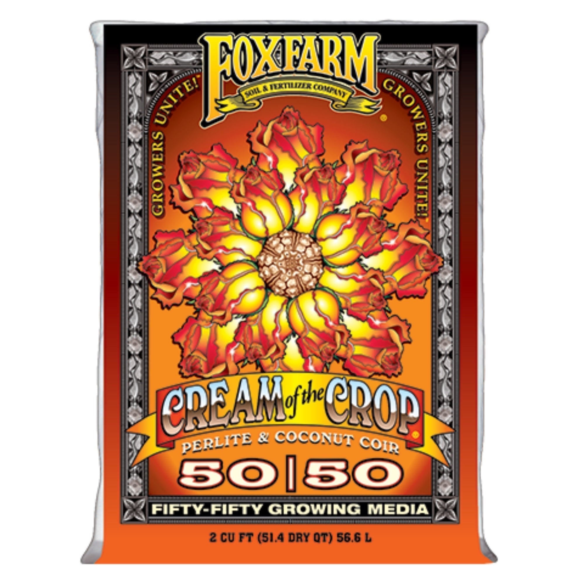 FoxFarm 50/50 Cream of the Crop Perilite & Coconut Coir, 2 CF