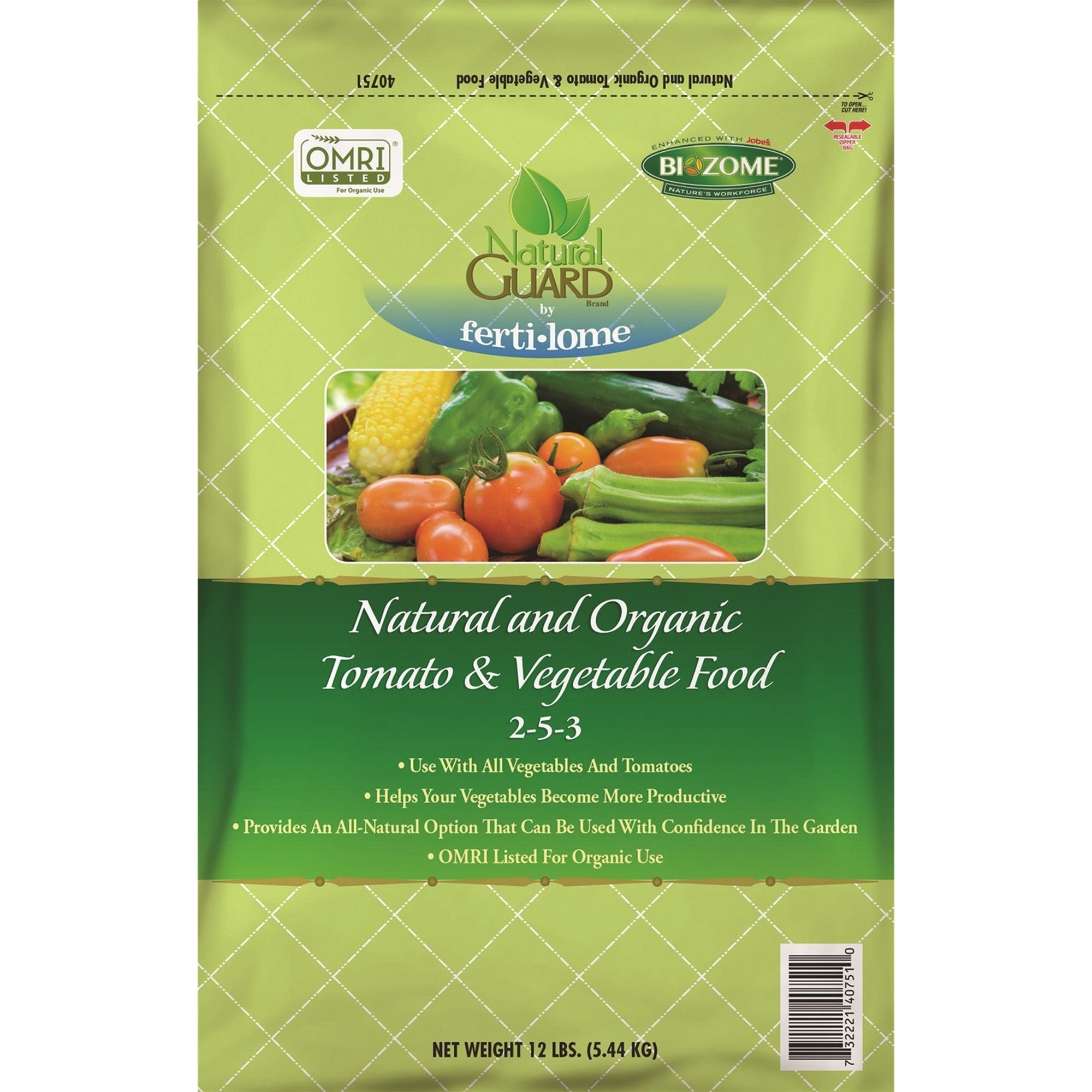 Natural Guard Organic Tomato and Vegetable Food 2-5-3, 12lbs