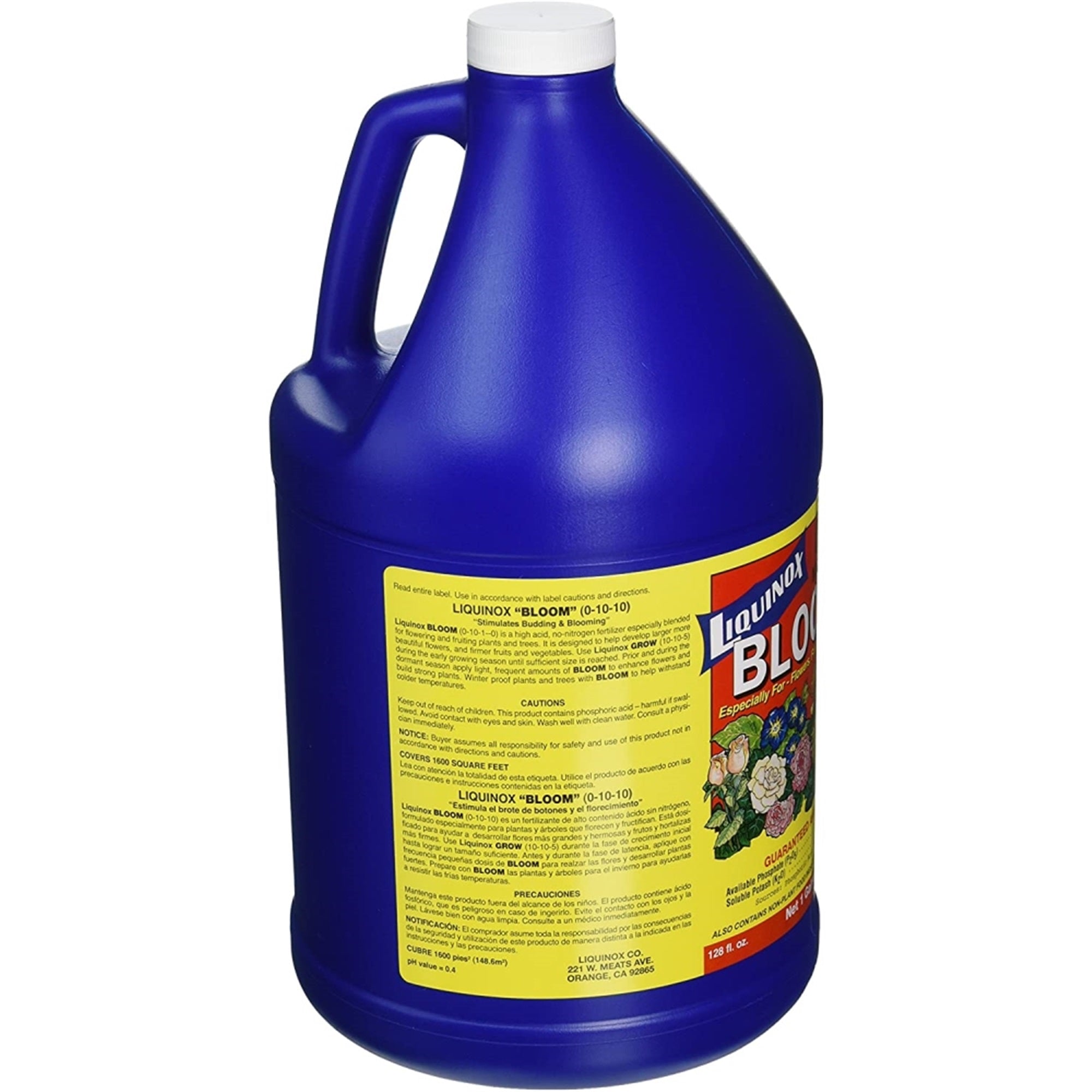 Liquinox 0-10-10 Flower Bloom Liquid RTU Fertilizer, 1 Gallon Bottle