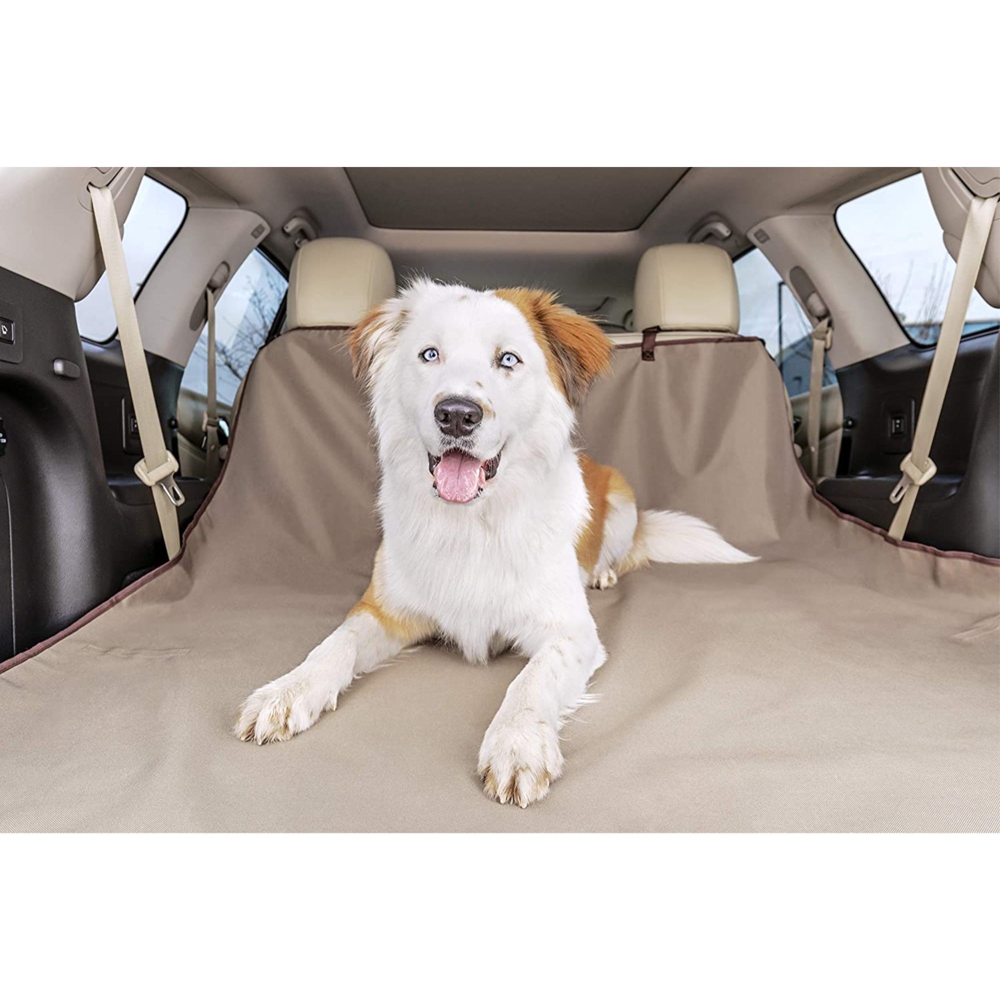 PetSafe Happy Ride Waterproof Cargo Cover for Pets, Fits Most Vehicles, Tan