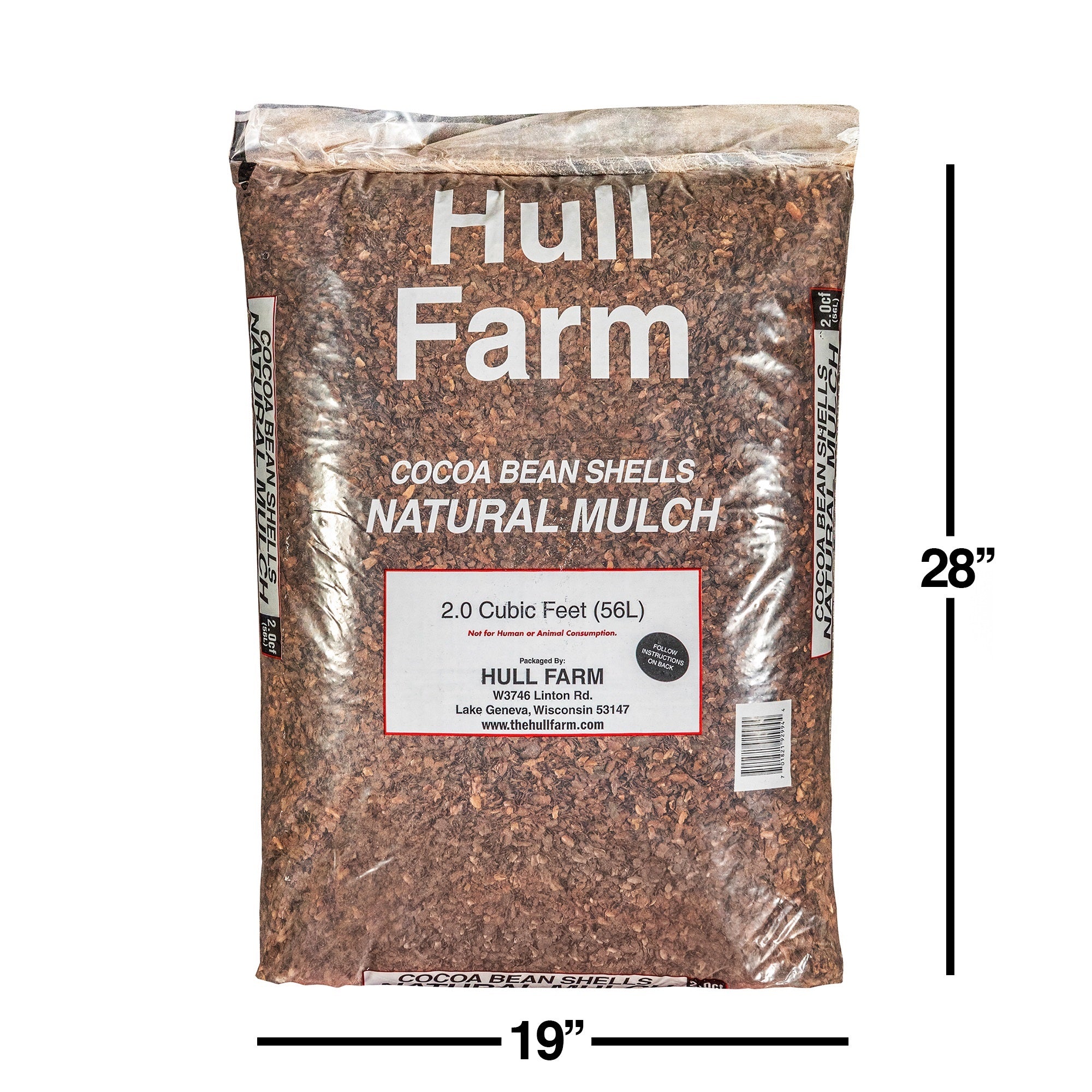 Hull Farm Cocoa Bean Shell Mulch, 2 Cubic Feet