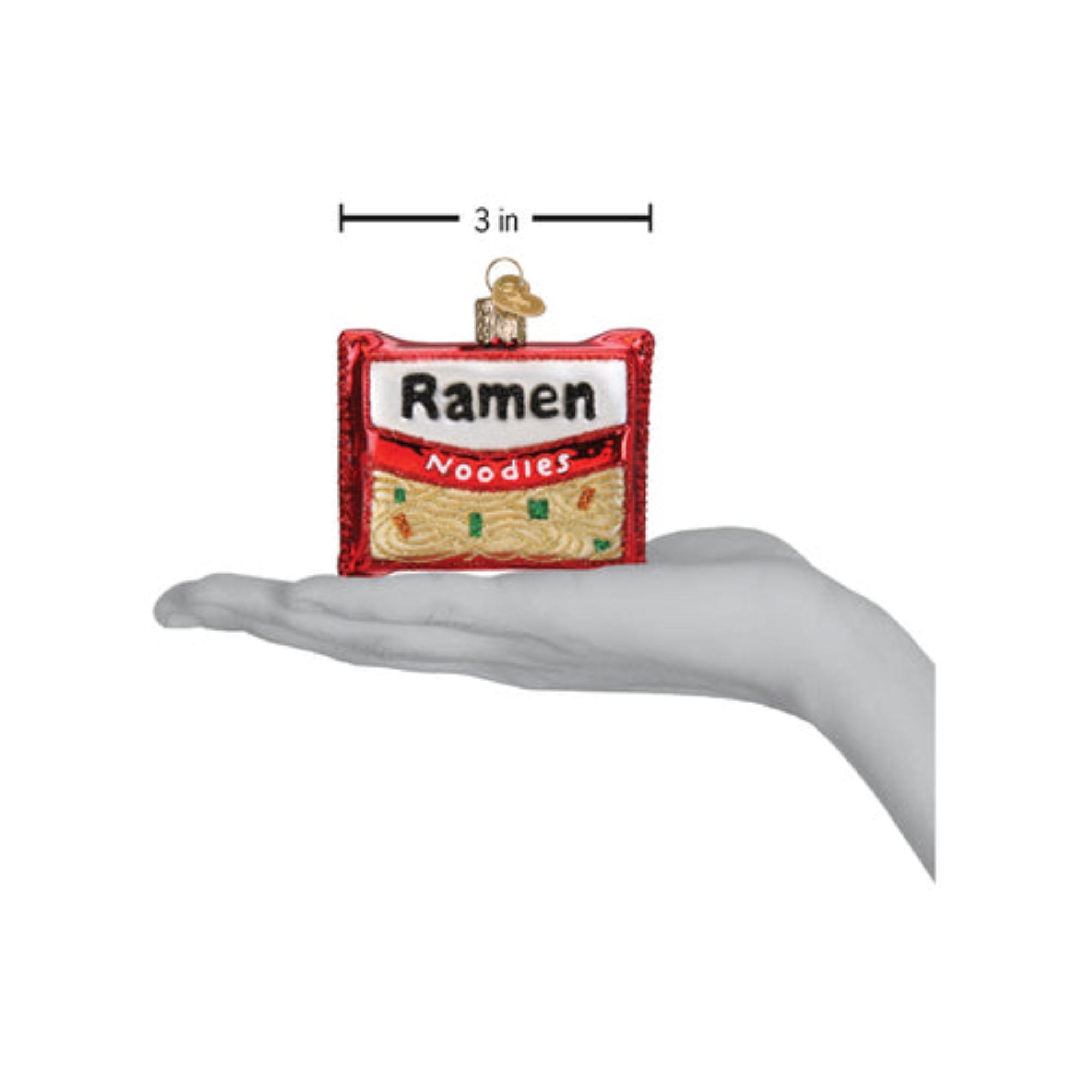 Old World Christmas Ramen Noodles Blown Glass Holiday Ornament For Tree