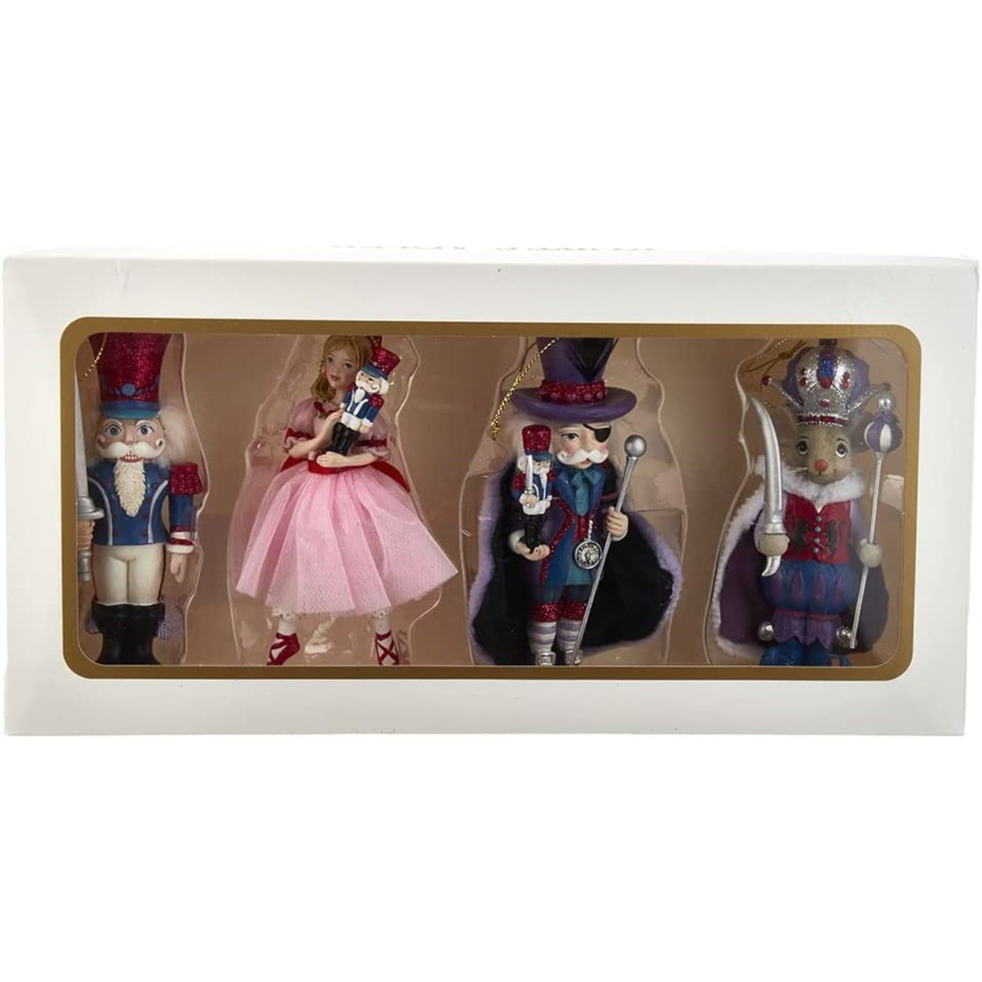 Kurt Adler Ornament For Christmas Tree, Nutcracker Suite (4 piece set)