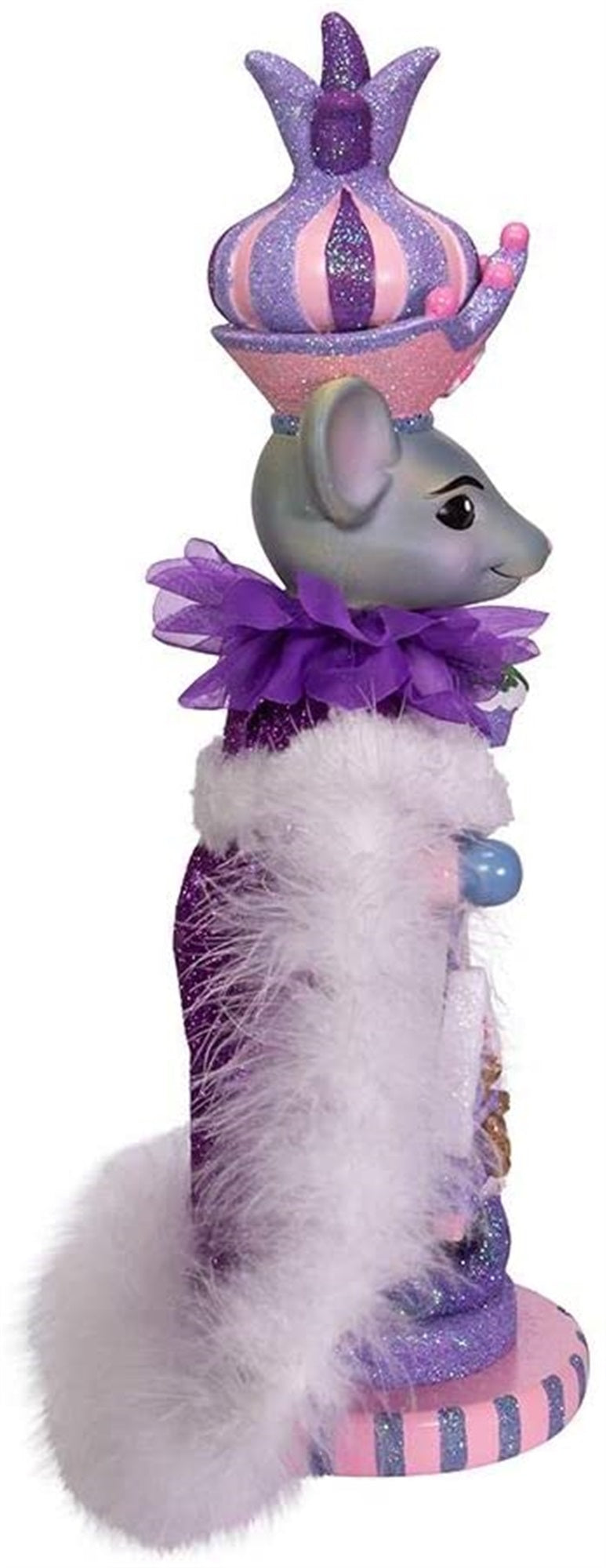 Kurt Adler Hollywood Sugar Plum Mouse King Nutcracker, Multi, 15"