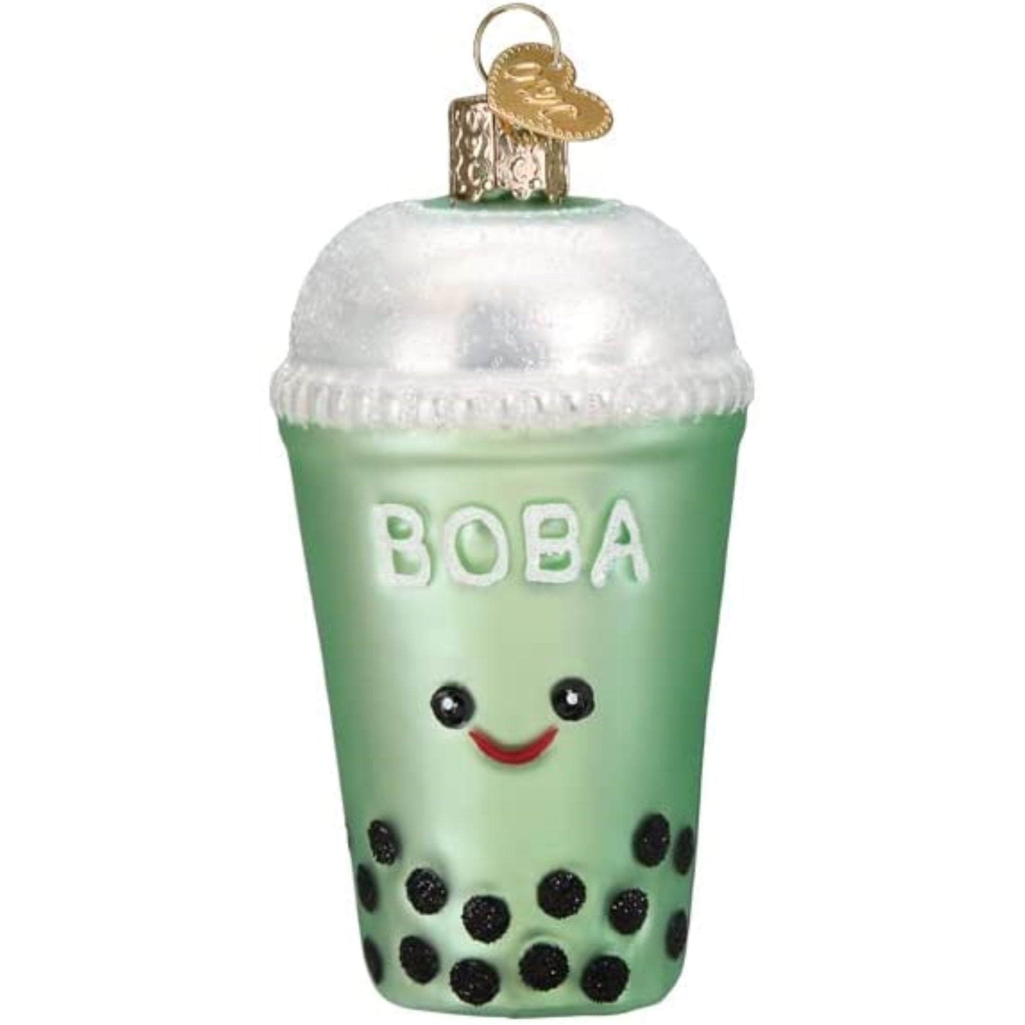 Old World Christmas Glass Blown Tree Ornament, Boba Tea