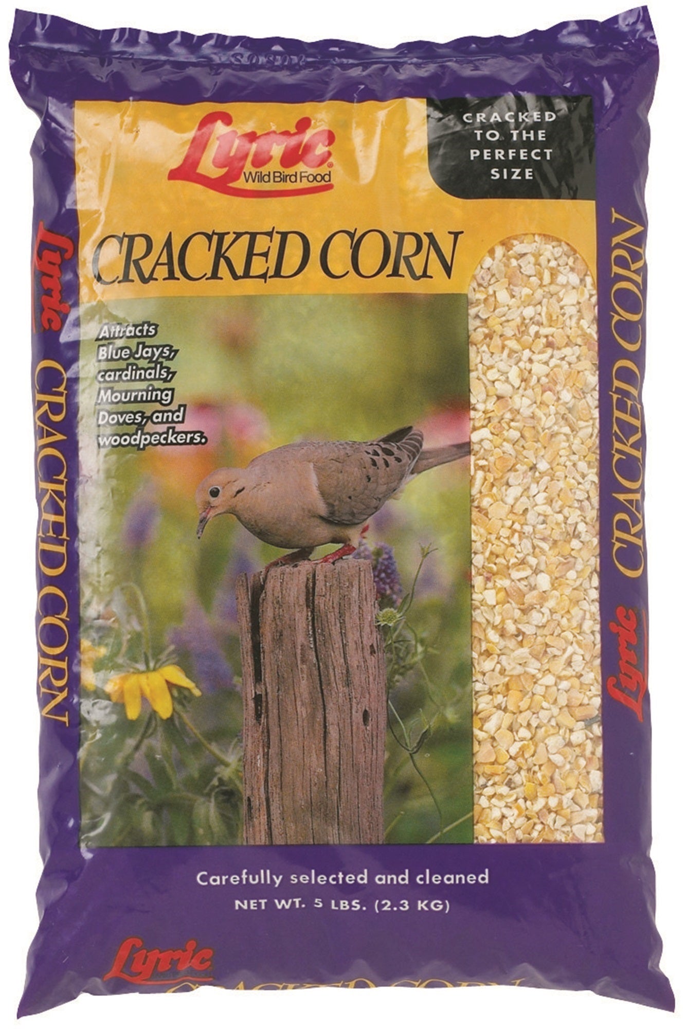 Lyric Cracked Corn Wild Bird Food for Ground Feeding Birds, 5#