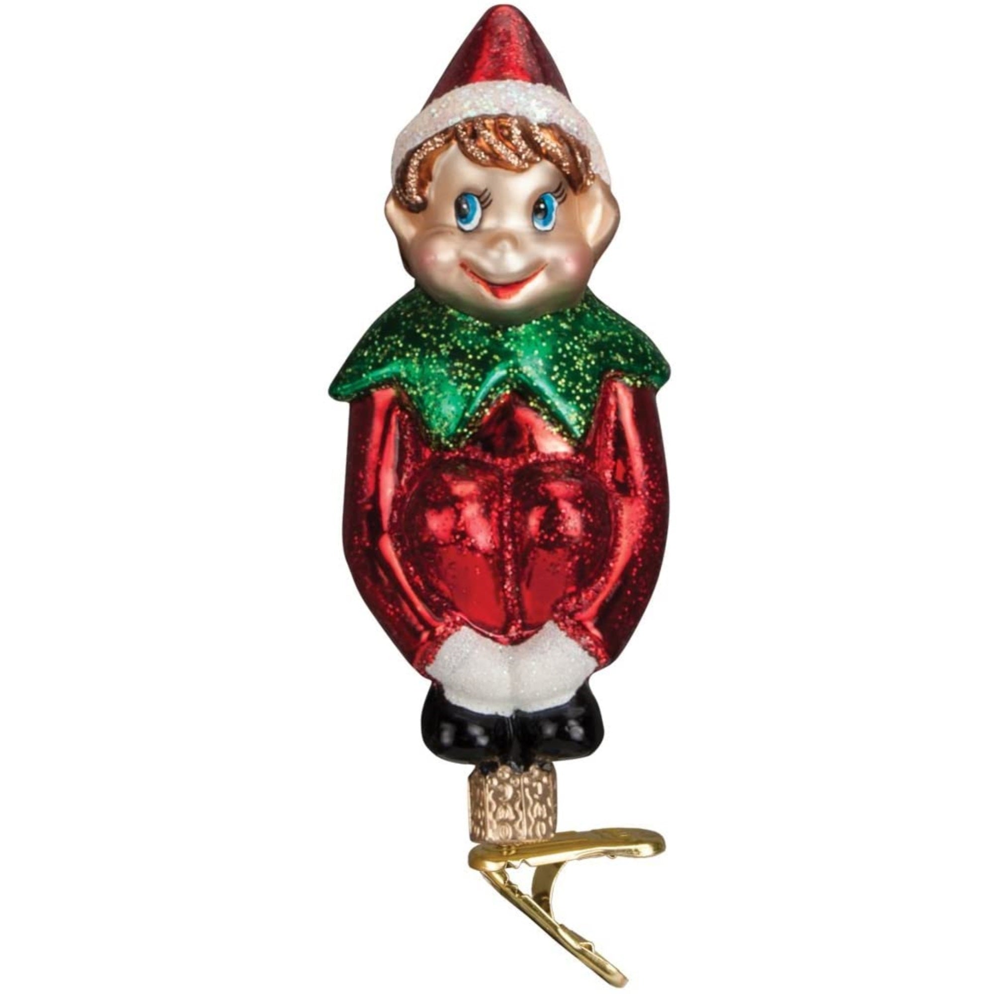 Old World Christmas: Kids Toy Collection Glass Blown Ornaments, Christmas Pixie