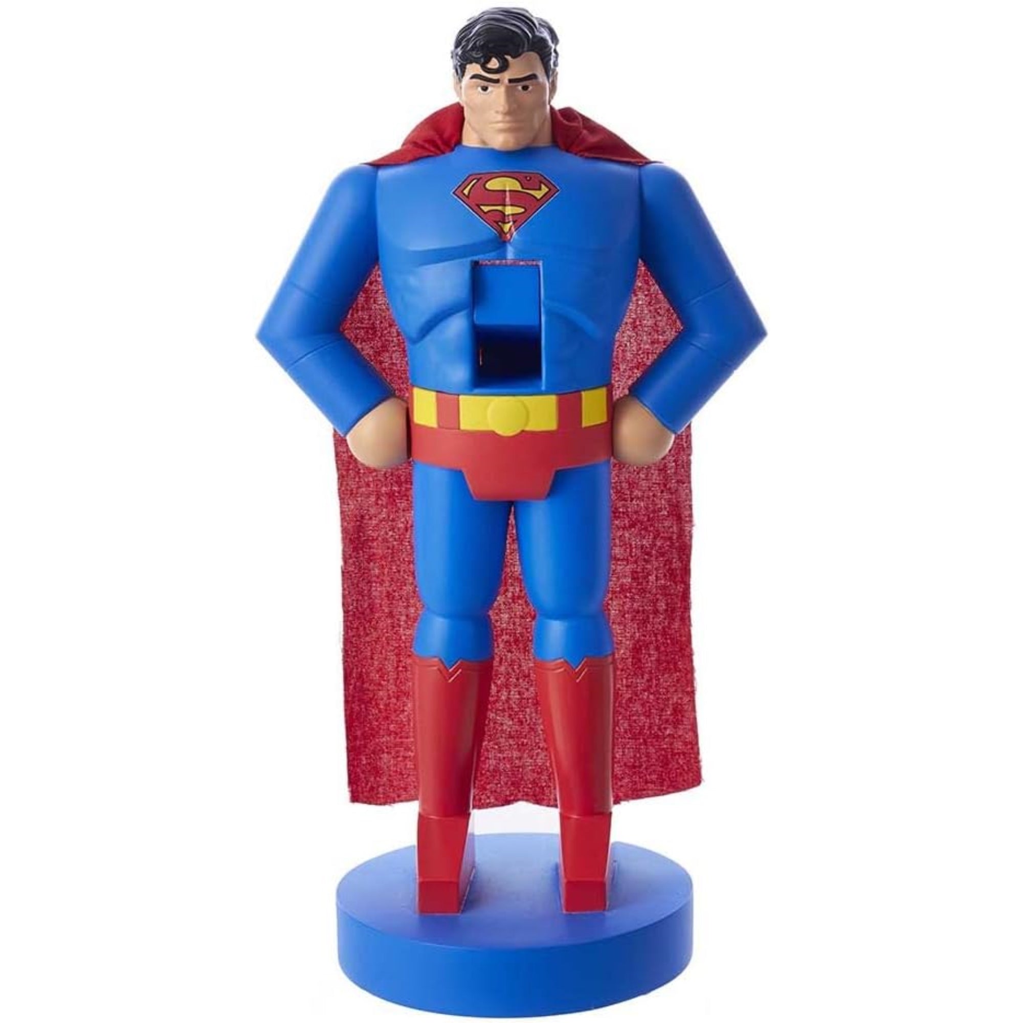 Kurt Adler Wooden Superman with Fabric Cape Nutcracker, 10"