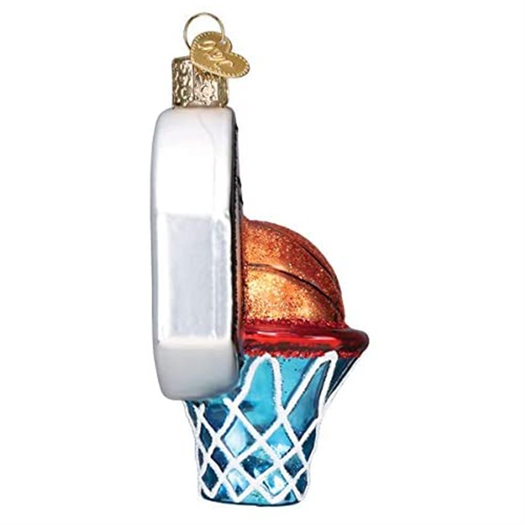 Old World Christmas Ornaments Basketball Hoop Glass Blown Ornaments for Christmas Tree