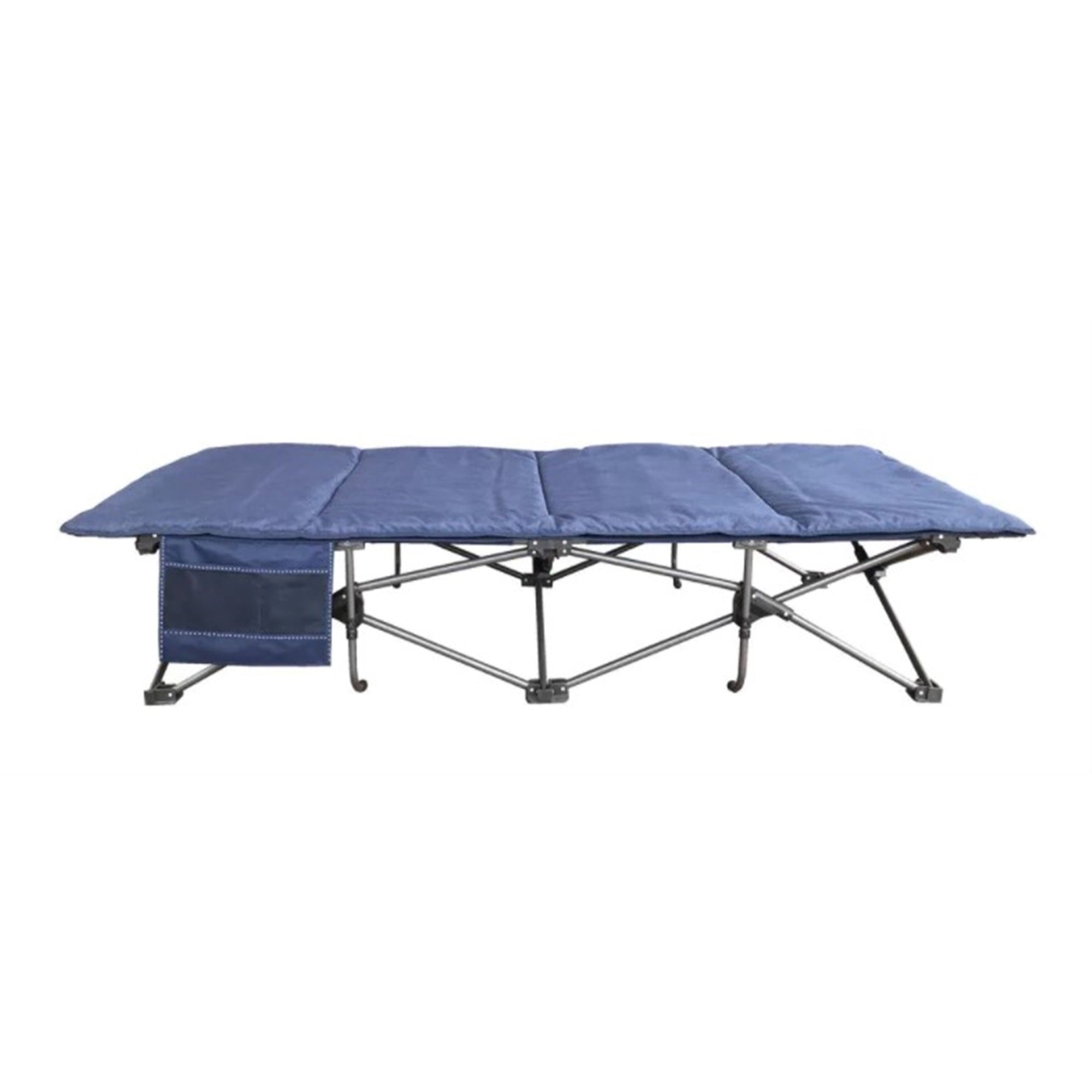 Zenithen Limited Blue Self Enclosing Portable Cot with Padding, Dark Blue, 78 Long