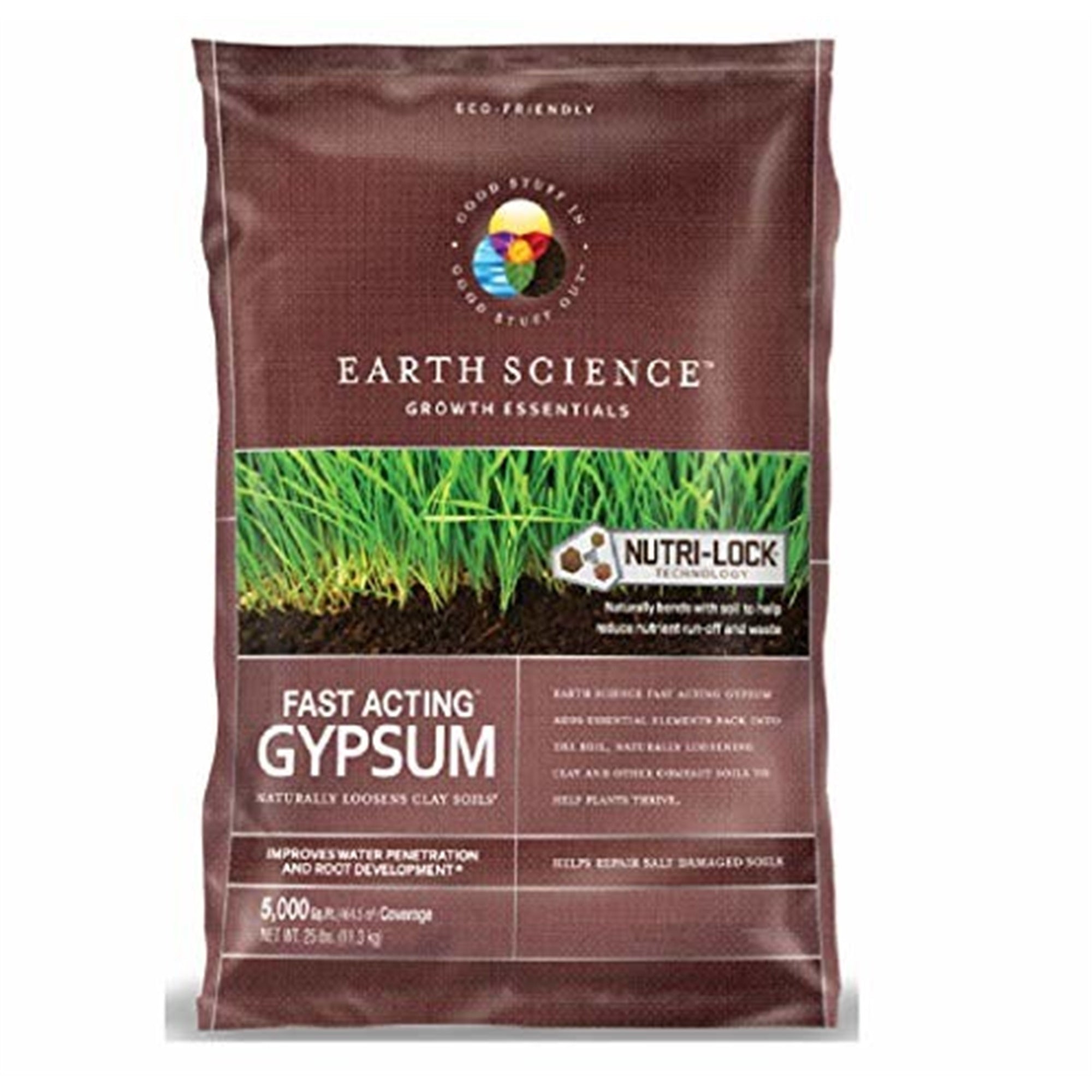 Earth Science Fast Acting Gypsum, 25 Lbs