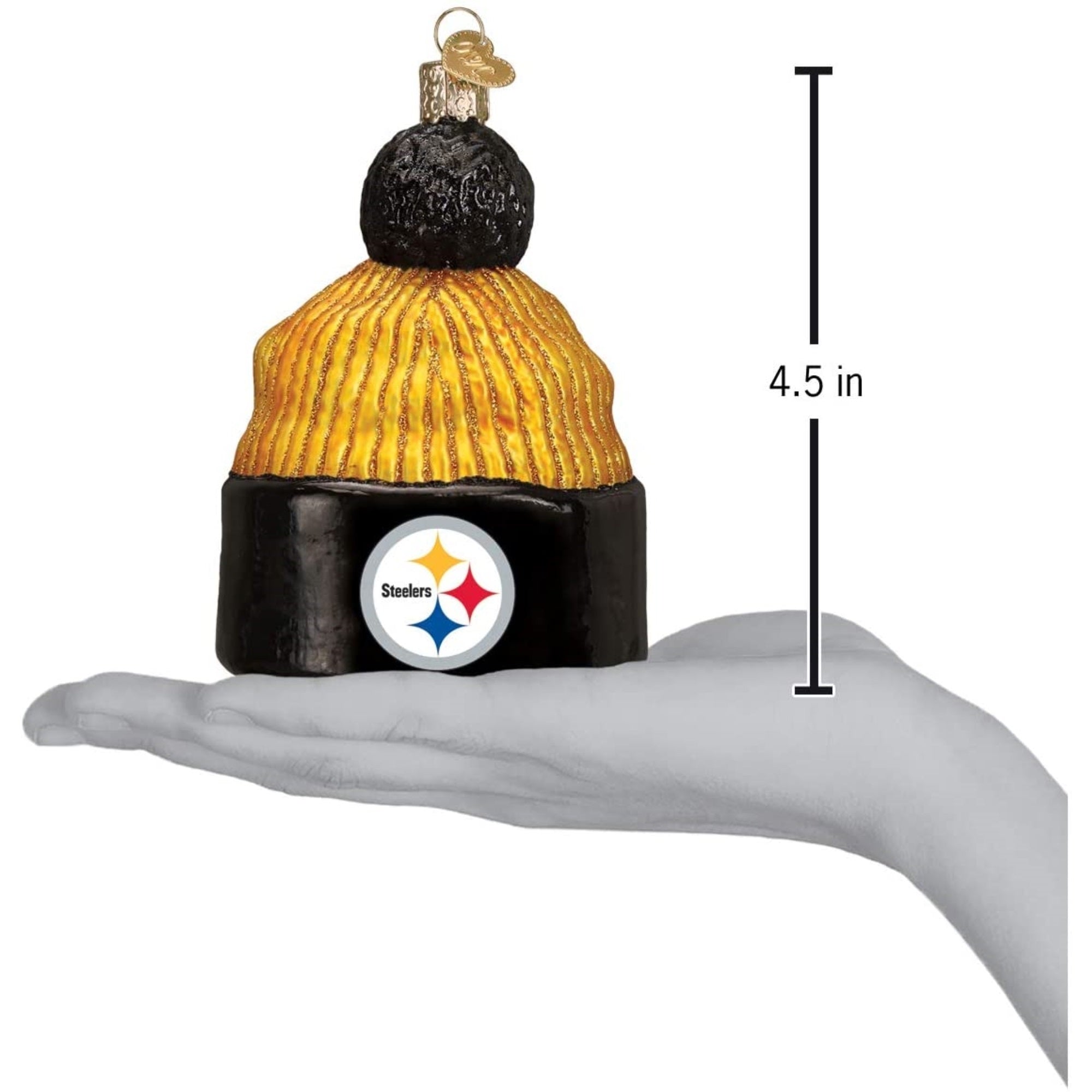 Old World Christmas Pittsburgh Steelers Beanie Ornament For Christmas Tree