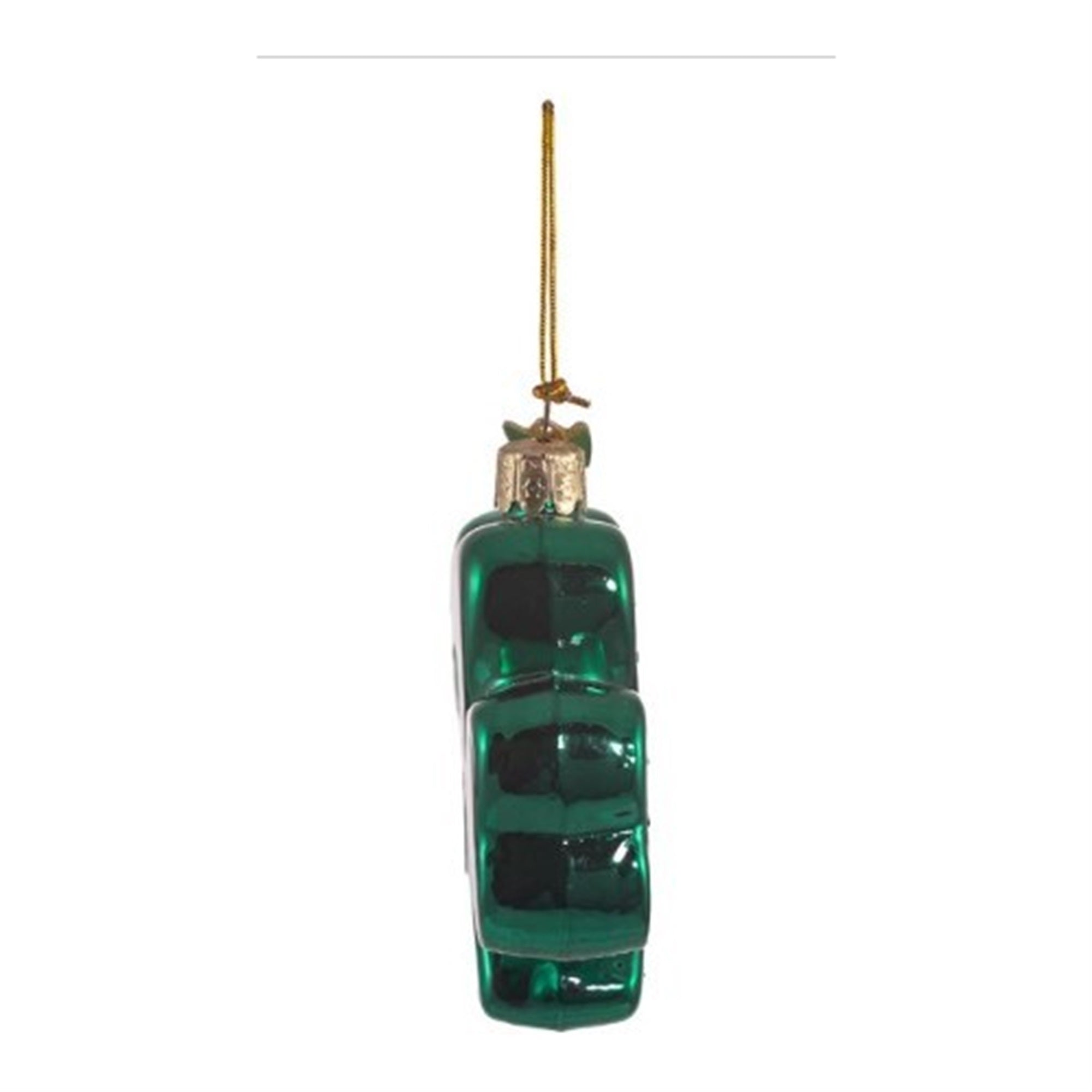 Kurt Adler Noble Gems Shamrock Glass Hanging Christmas Ornament, 3.25"