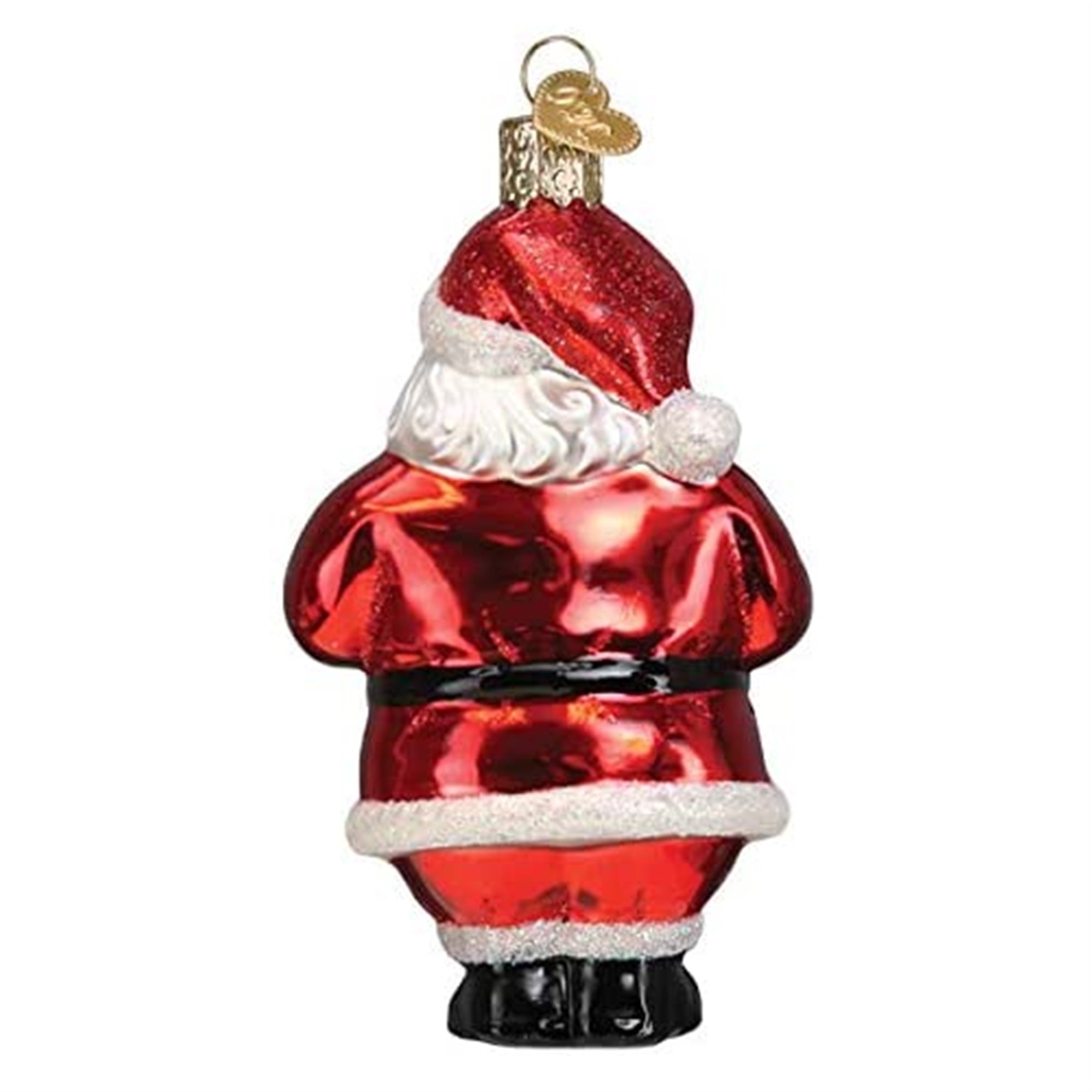 Old World Christmas Glass Blown Ornaments Santa Revealed, 4.5"