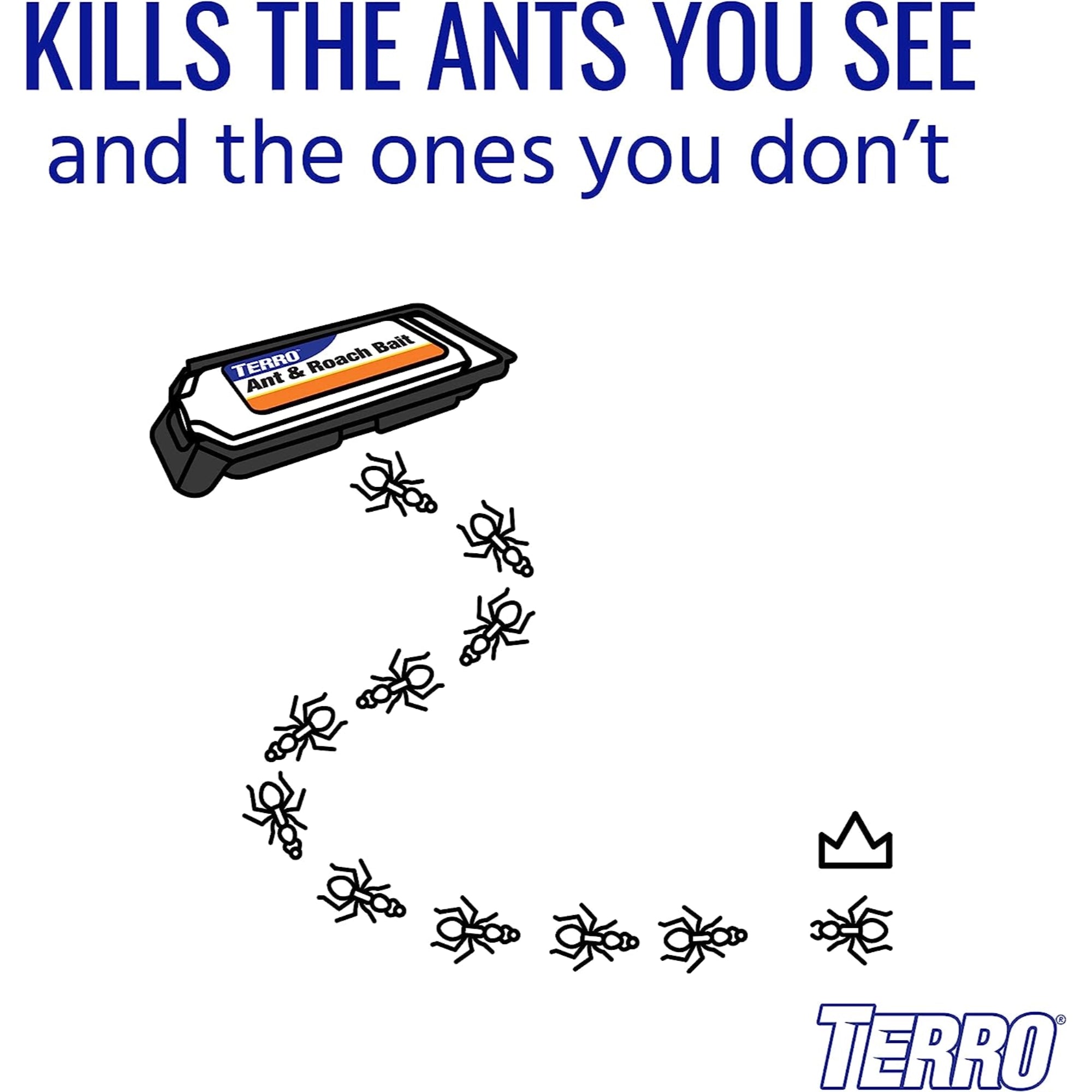 Terro (#T360) Ant & Roach Bait Stations, 4 pack, Black