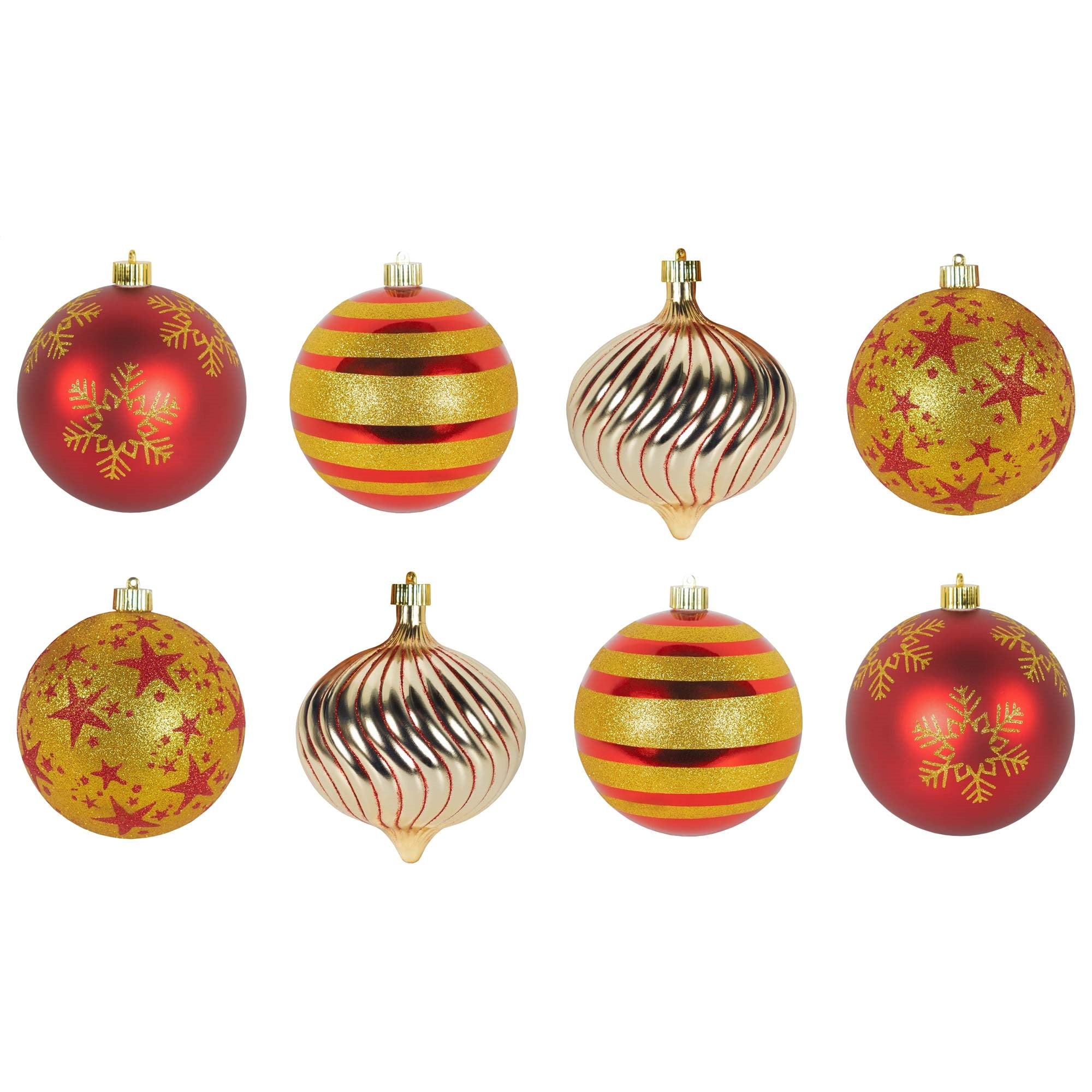 Christmas By Krebs (TV620024A) Shatterproof Decorative Ornament 5.9" (8 pack)
