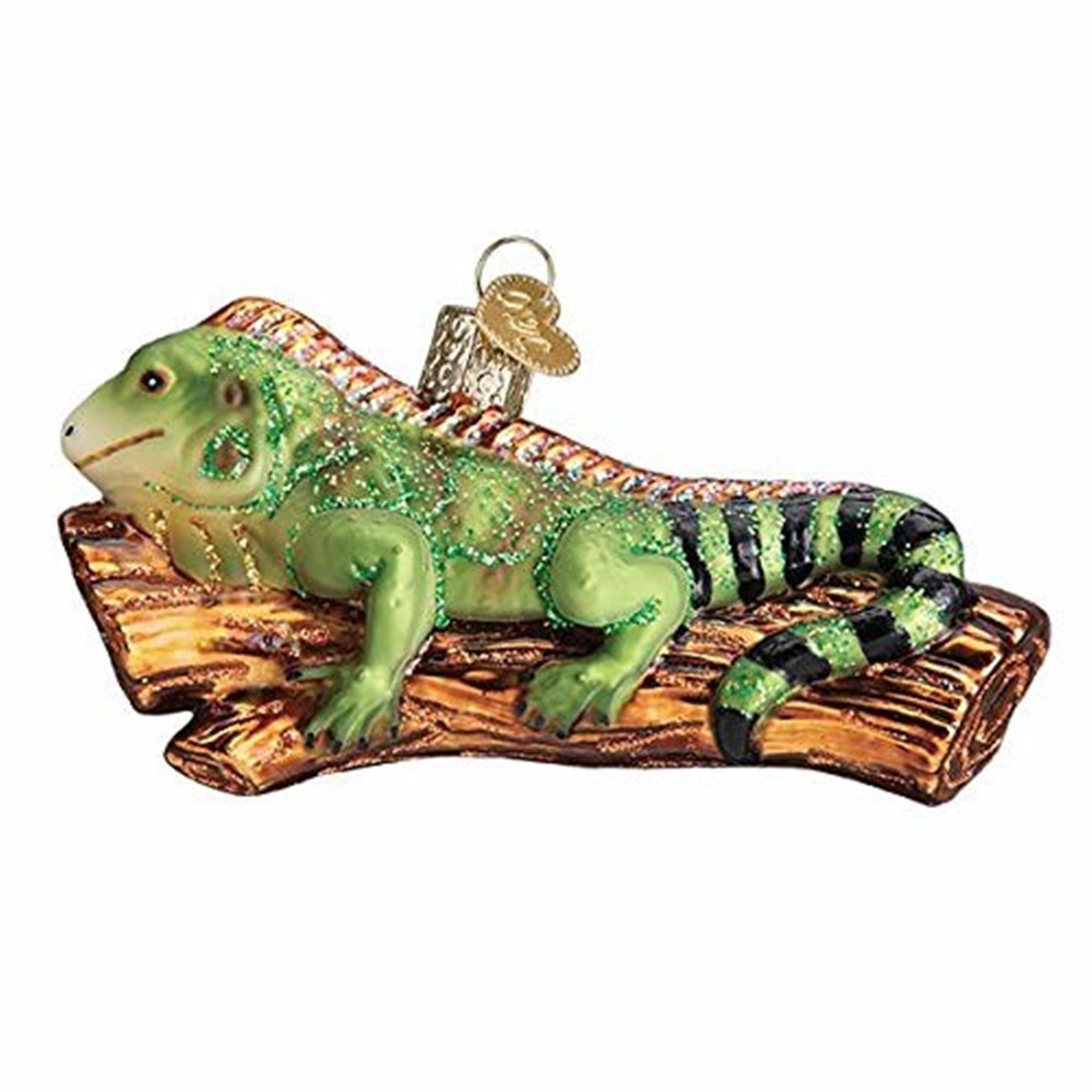 Old World Christmas Blown Glass Christmas Ornament, Iguana