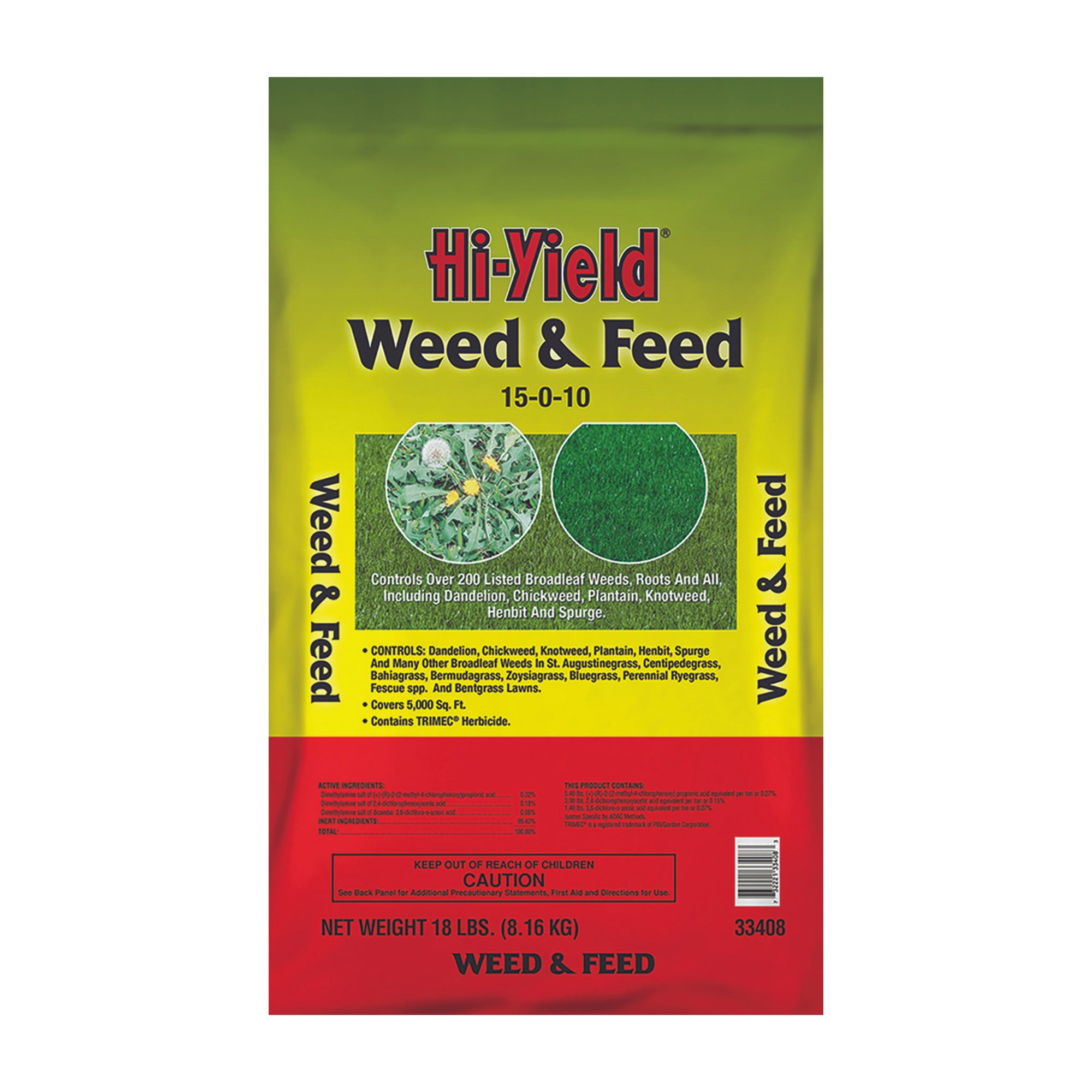 Hi-Yield Weed & Feed Granules 15-0-10 18 lbs