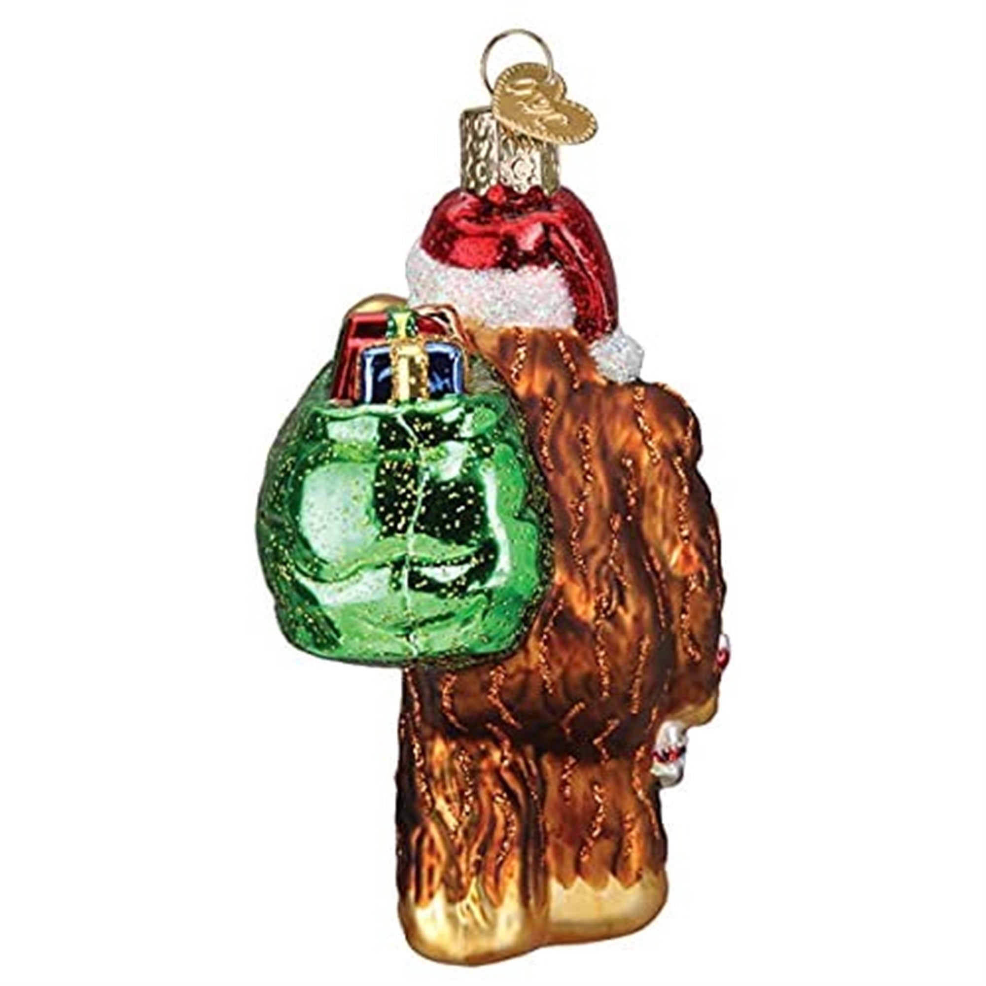 Old World Christmas Blown Glass Christmas Ornament, Santa Sasquatch