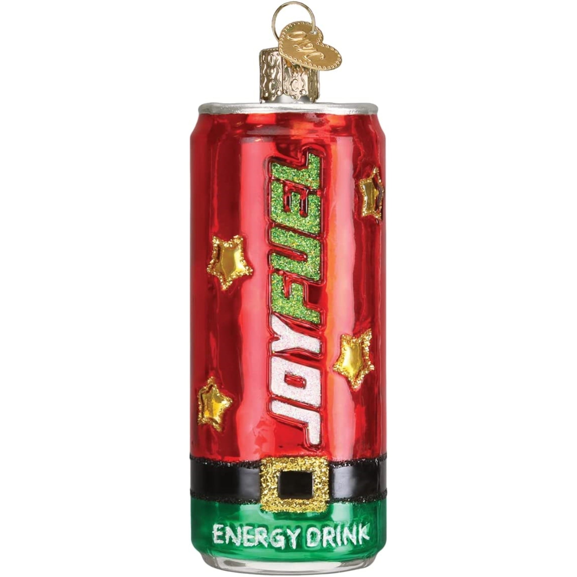 Old World Christmas Glass Blown Joyfuel Energy Drink Ornament, 4"