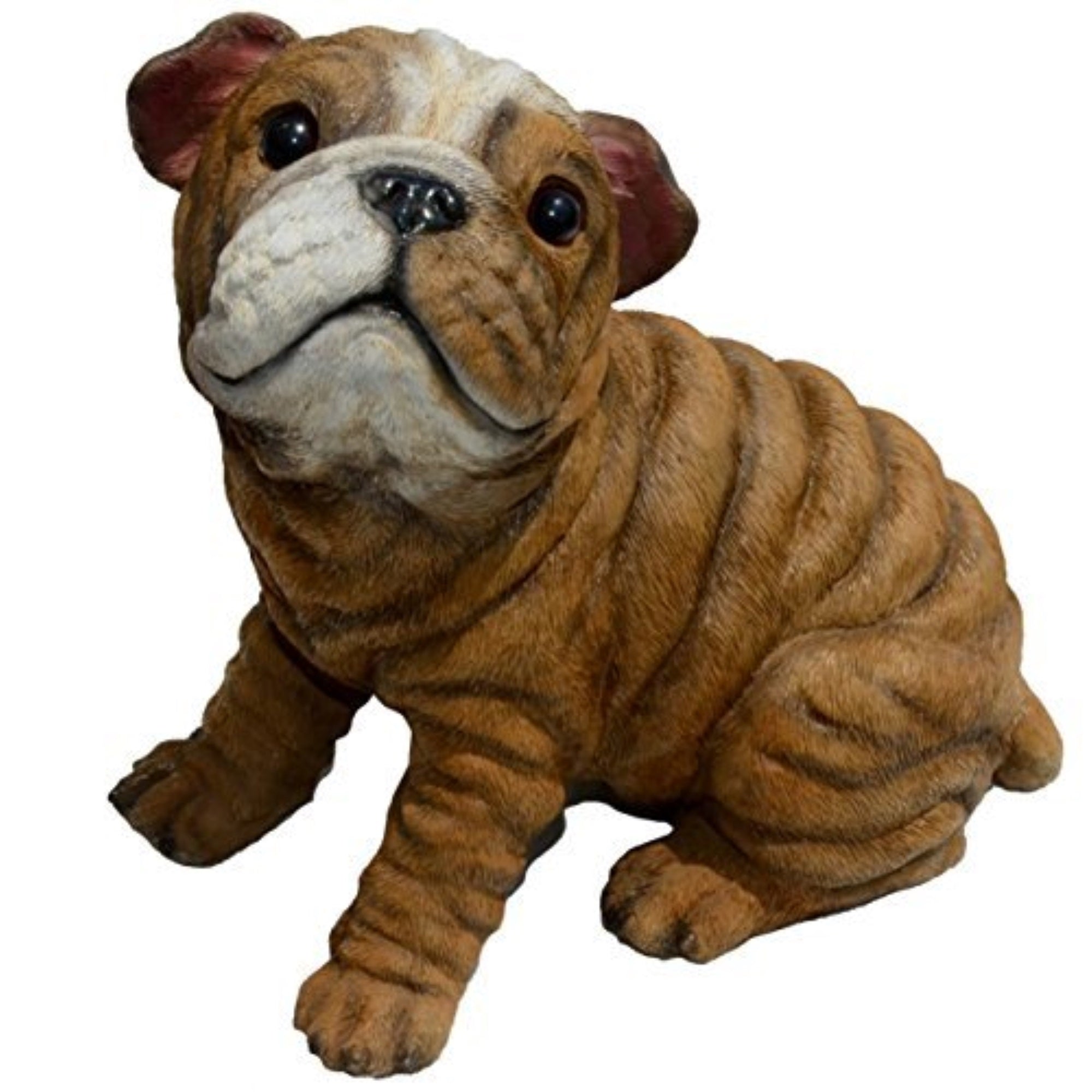 Michael Carr Designs Resin Figurine for Garden, Patio and Lawns, Bully-Bulldog Puppy Statue, Medium