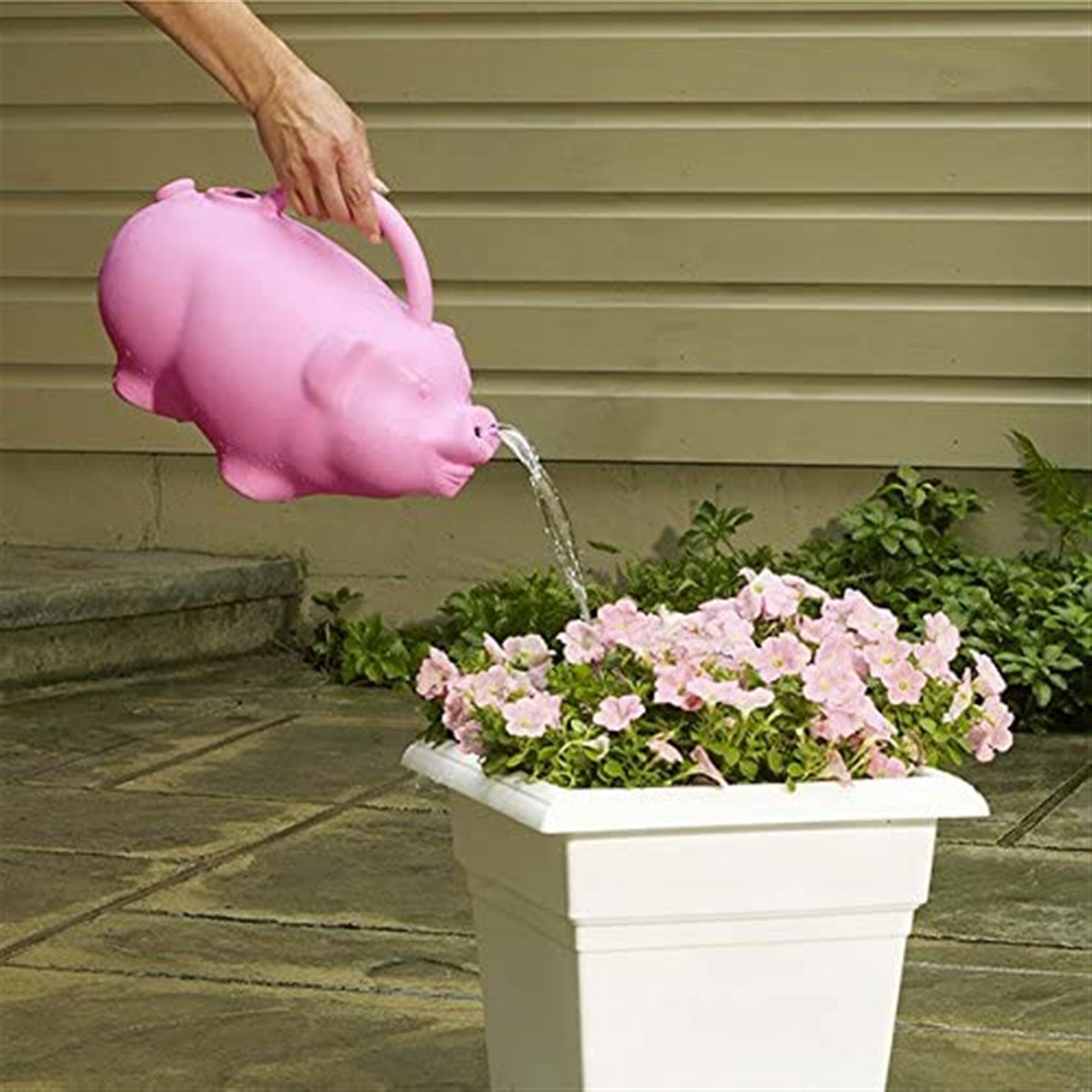 BABS Children's Pig Watering Can, Pink, 1.75 Gallons