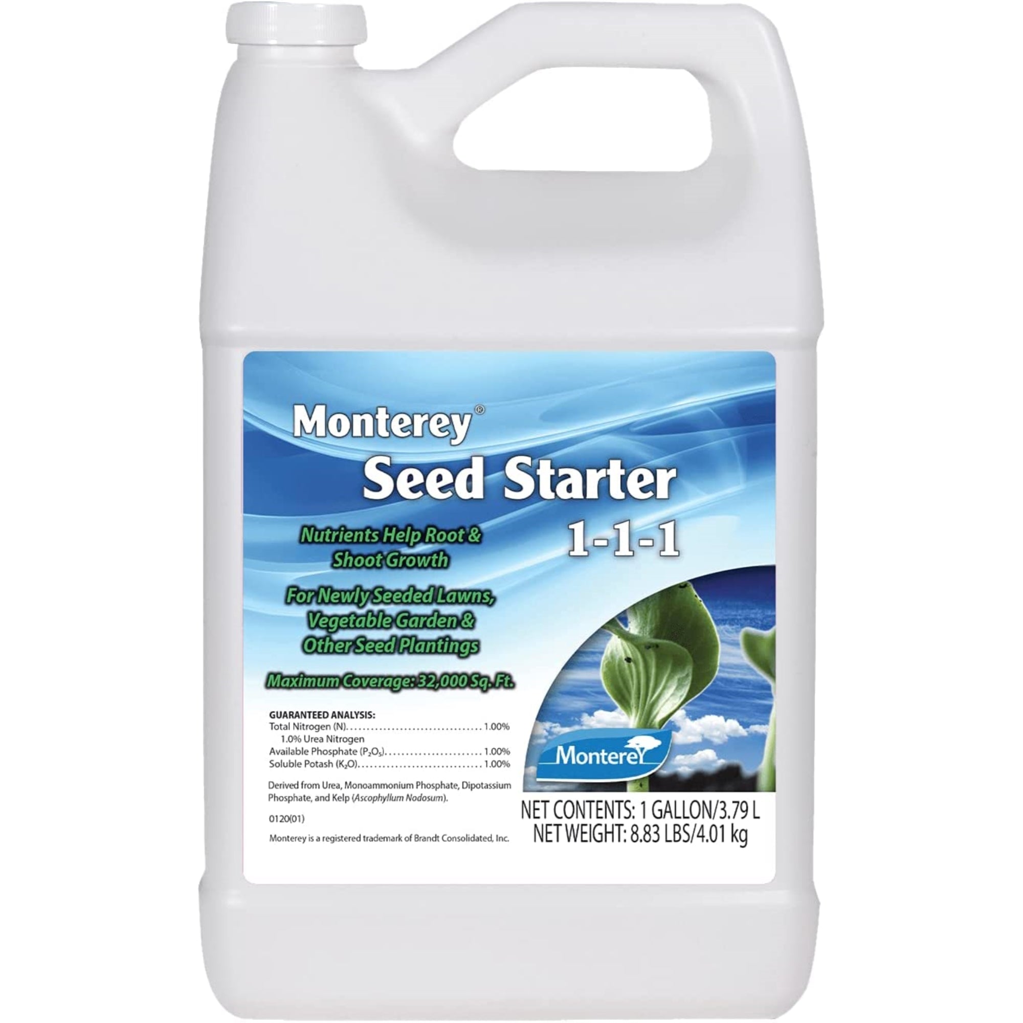 Monterey Concentrated Seed Starter Nutrient Fertilizer 1-1-1, 1 Gallon