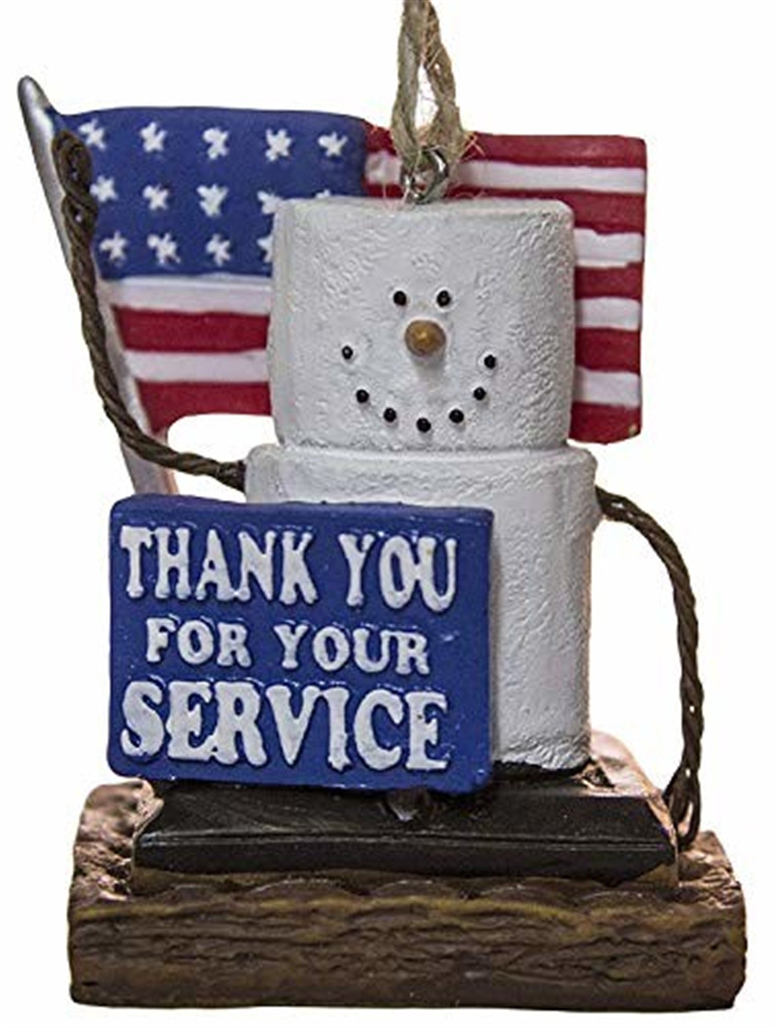 S'Mores 121364 Thank You Armed Service Military Christmas/ Everyday Ornament