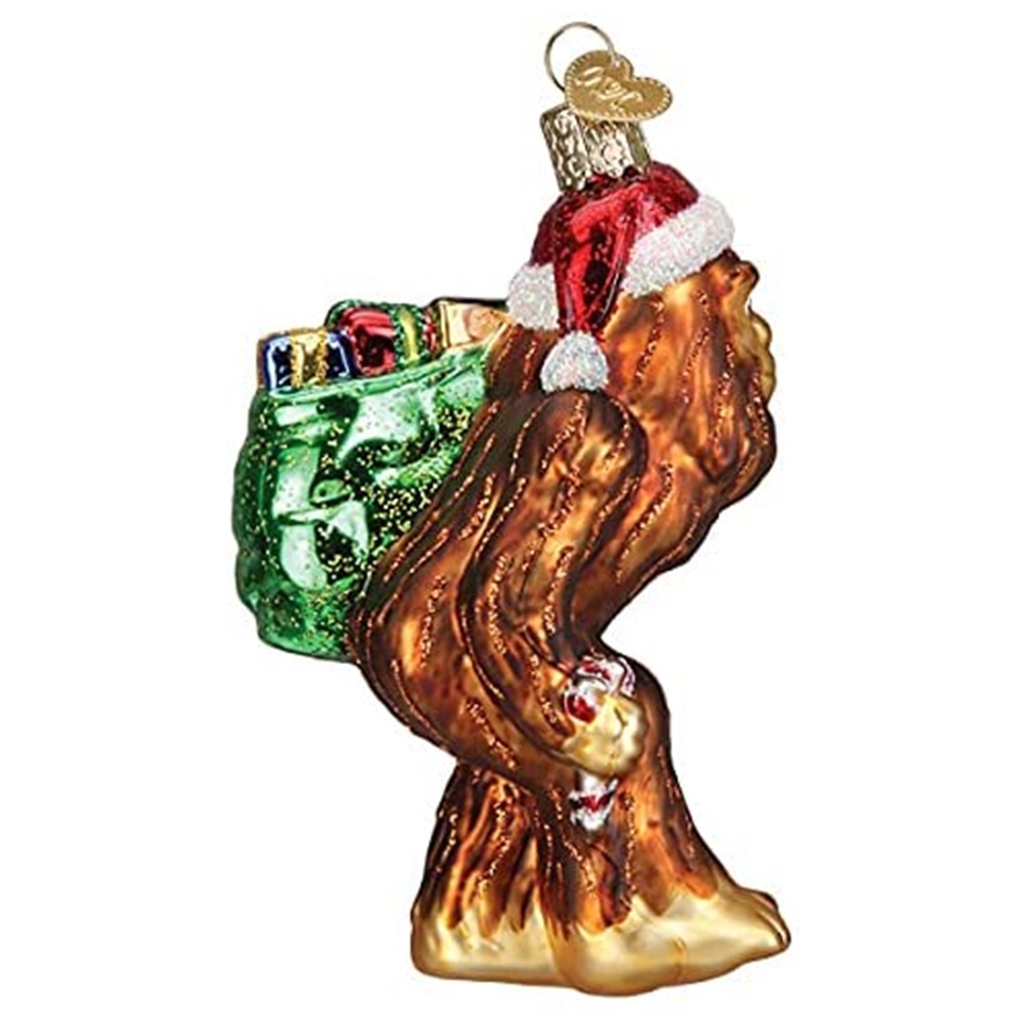 Old World Christmas Blown Glass Christmas Ornament, Santa Sasquatch