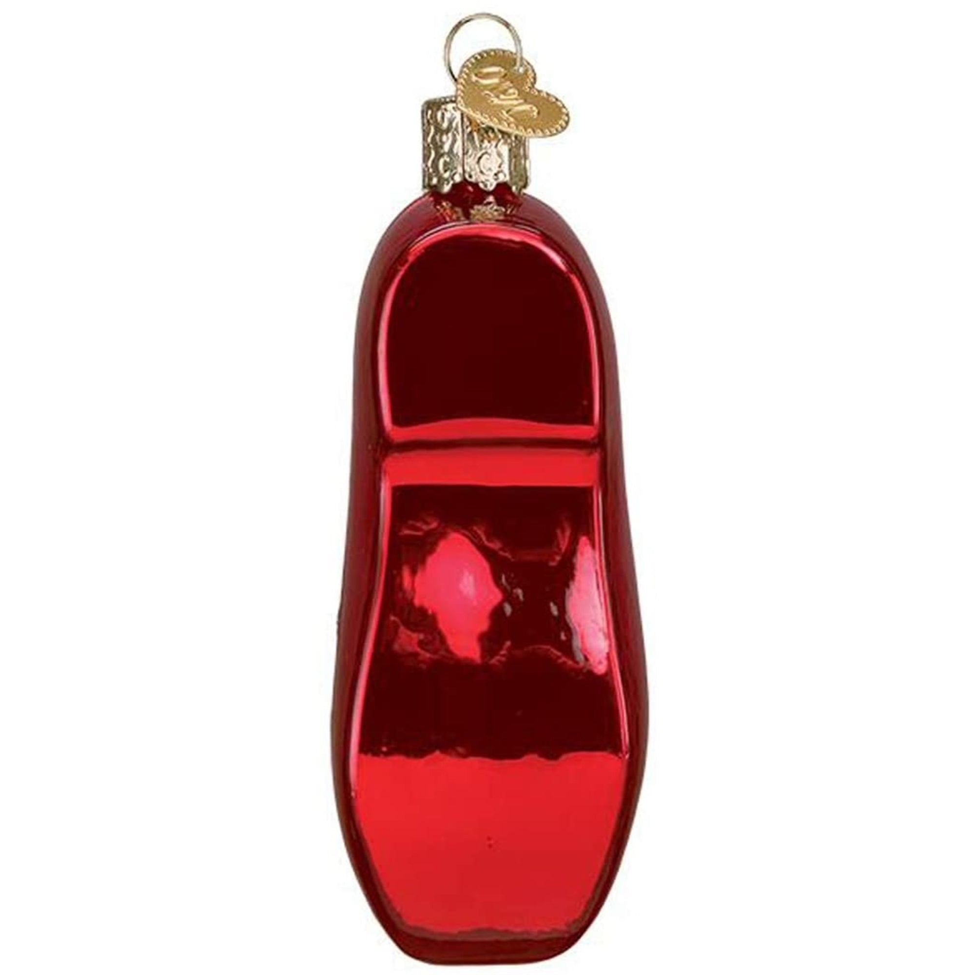 Old World Christmas Glass Blown Wooden Clog Ornament