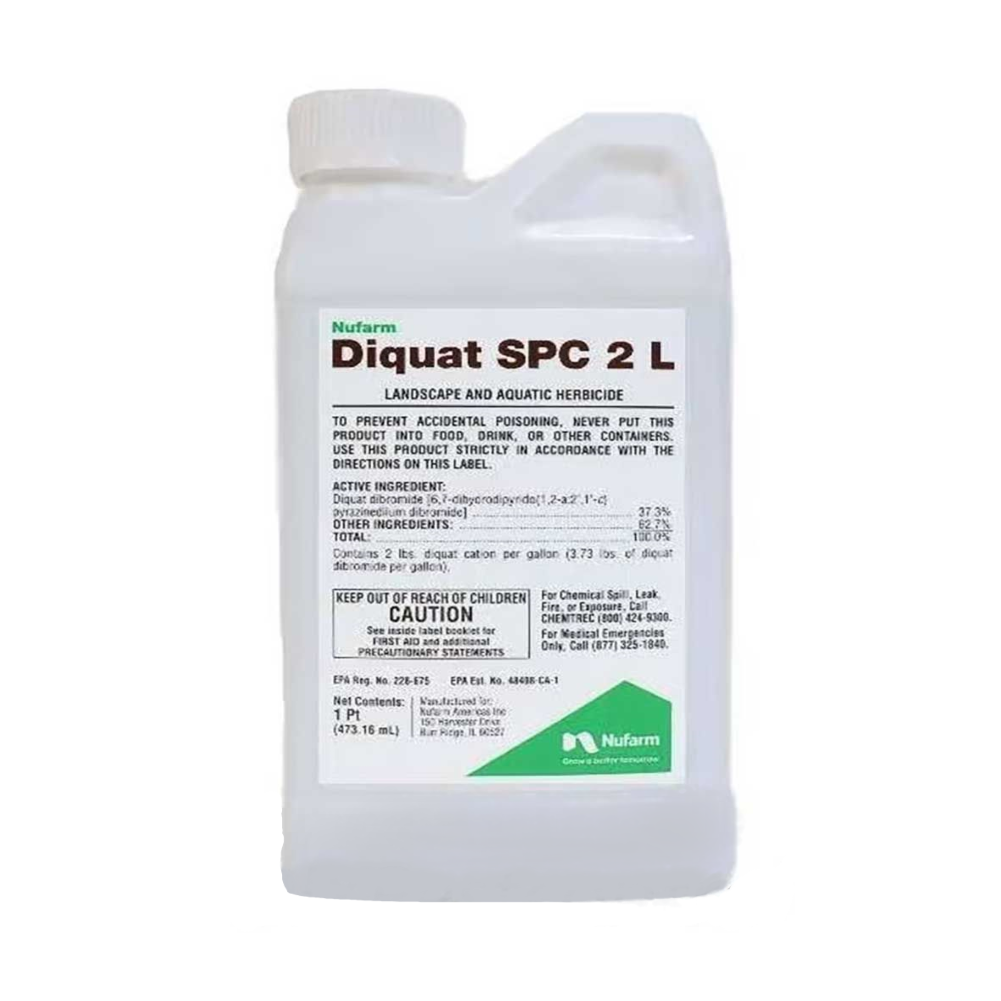 Nufarm Diquat SPC 2L Broad Spectrum Aquatic Weed Killer, 16 fl oz