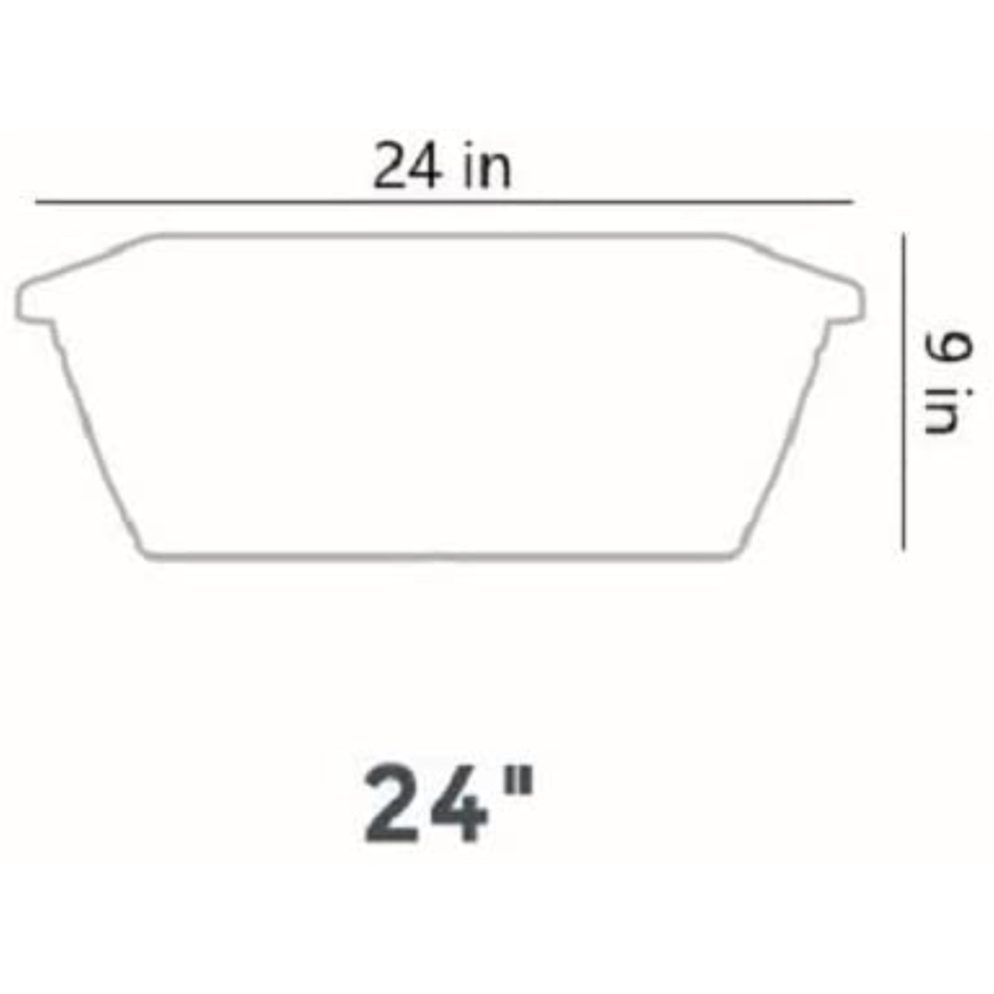 The HC Companies Plastic Deck Rail Planter Box, Chocolate 24"