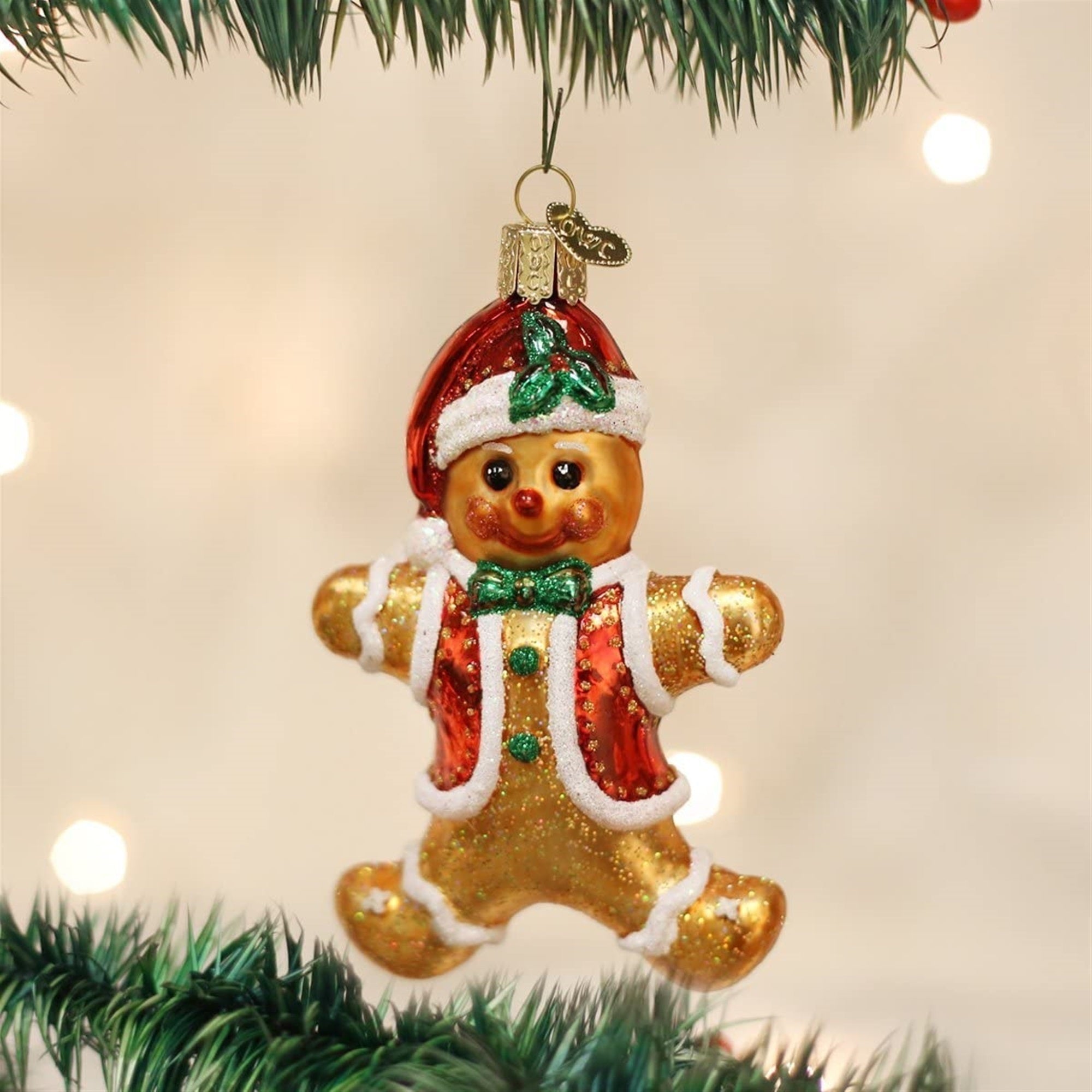Old World Christmas Glass Blown Ornament Gingerbread Boy