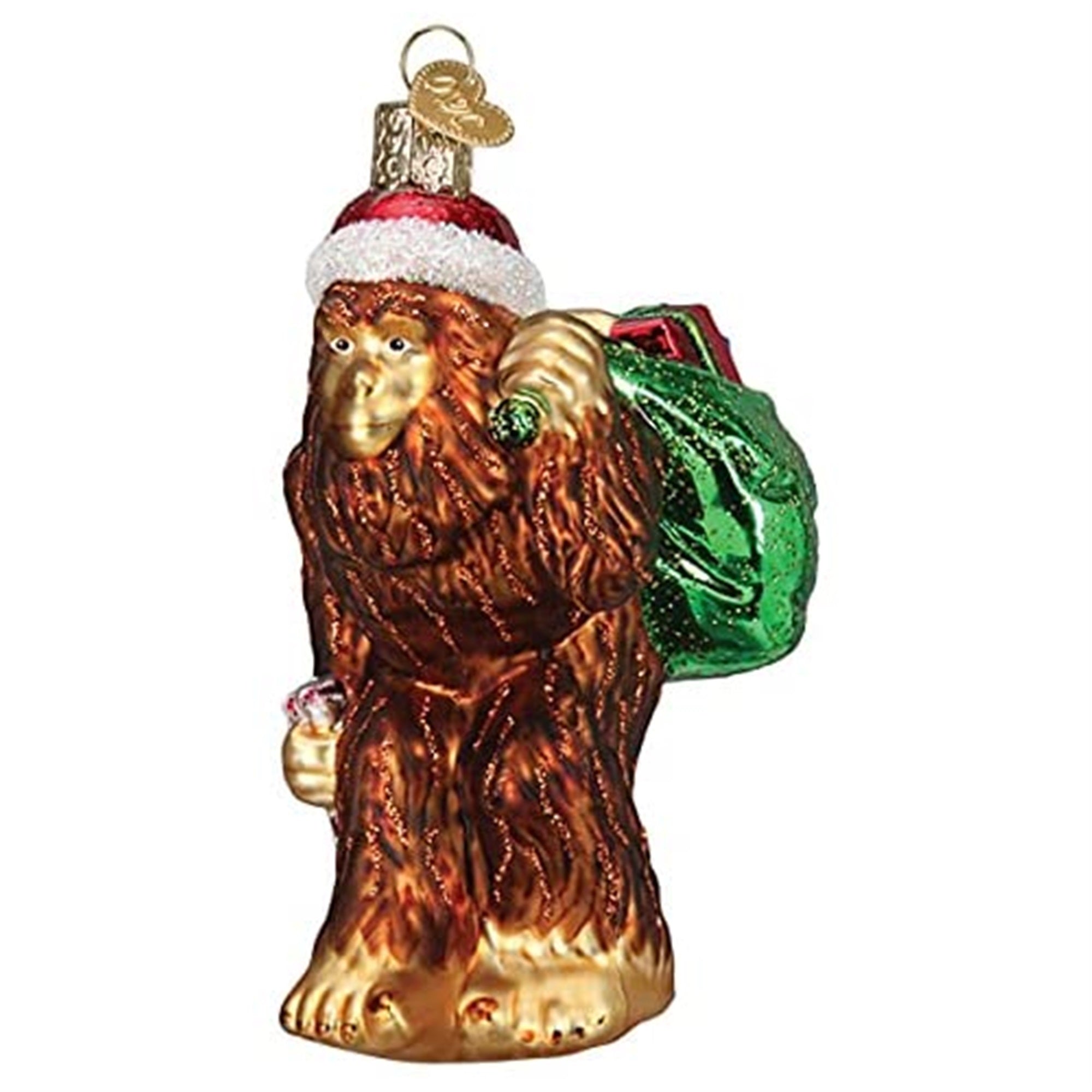 Old World Christmas Blown Glass Christmas Ornament, Santa Sasquatch