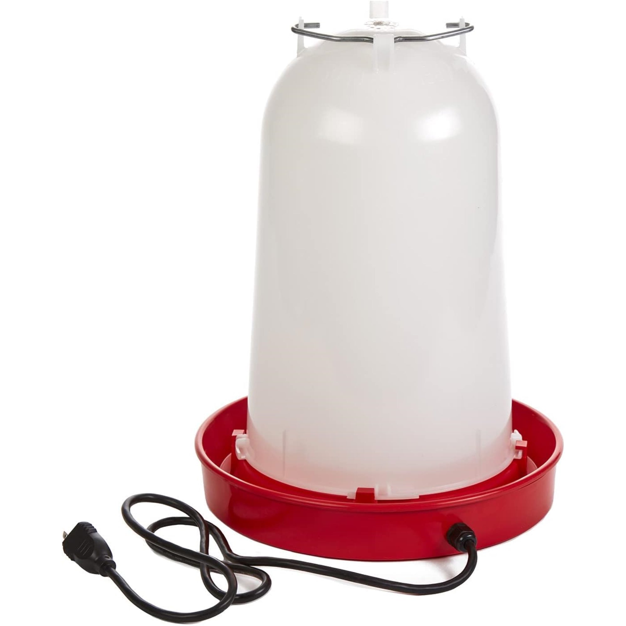 Miller Manufacturing Heated Poultry Waterer with Metal Handle, 3 Gallon